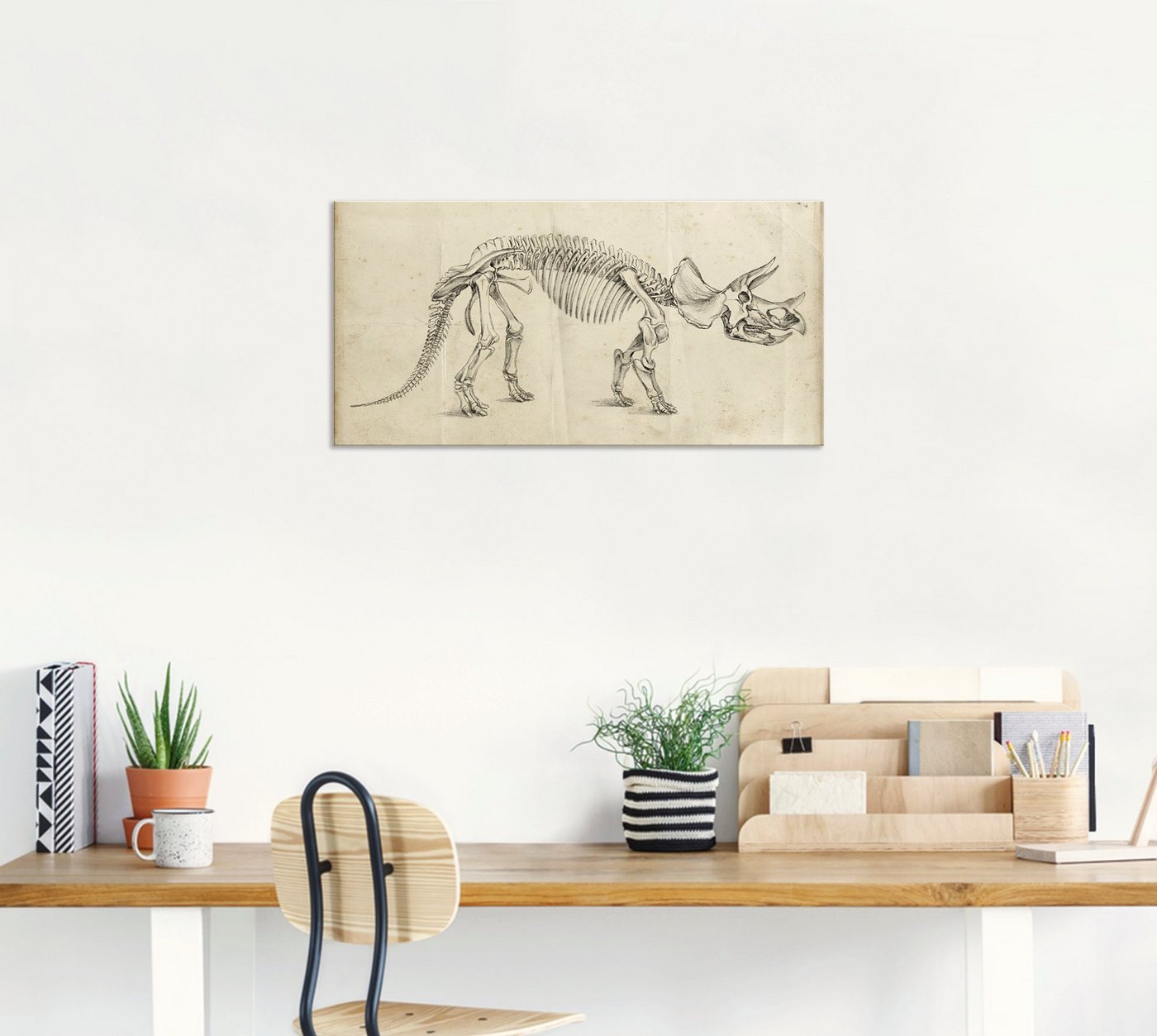 Artland Wandbild »Dinosauria Lehre II«, Dinosaurier (1 Stück), in vielen Größen & Produktarten - Alubild / Outdoorbild für den Außenbereich, Leinwandbild, Poster, Wandaufkleber / Wandtattoo auch für Badezimmer geeignet-kaufen