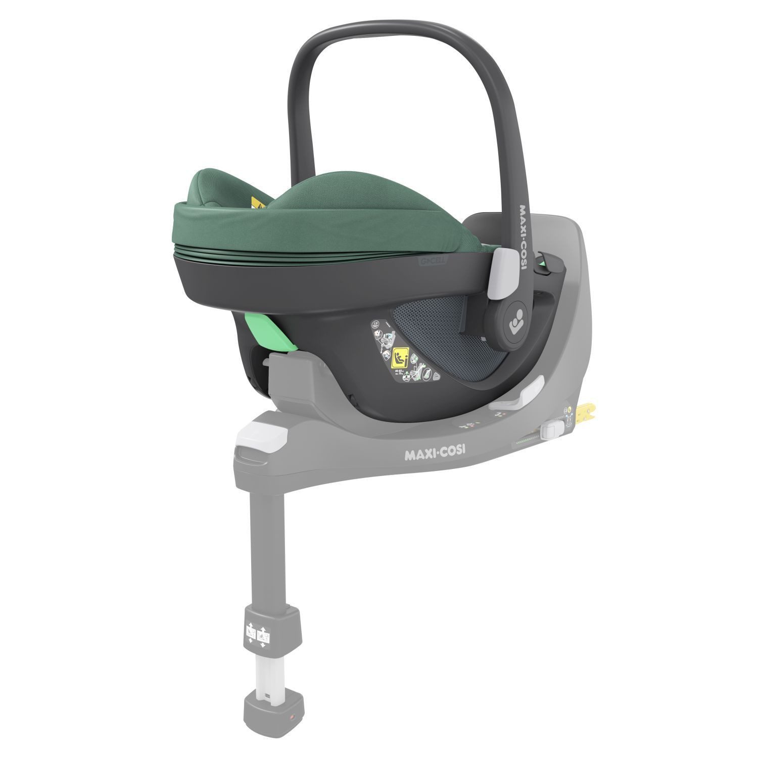 Maxi-Cosi Babyschale Essential Green, ab: 0 Monate, bis: 15 Monate, (3-tlg), R129/03 i-Size