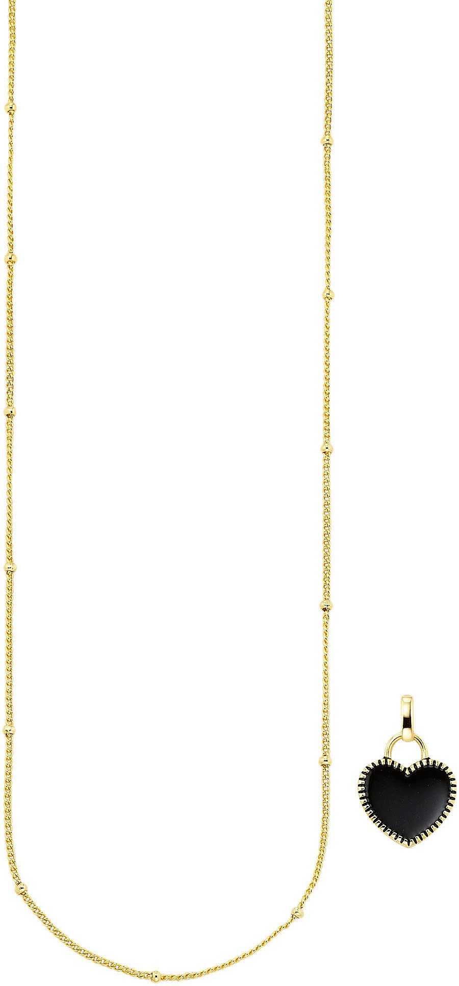 Aniston JEWELRY & WATCHES Kette mit Anhänger Schmuck Geschenk Silber 925 Halskette mit Herzanhänger emalliert