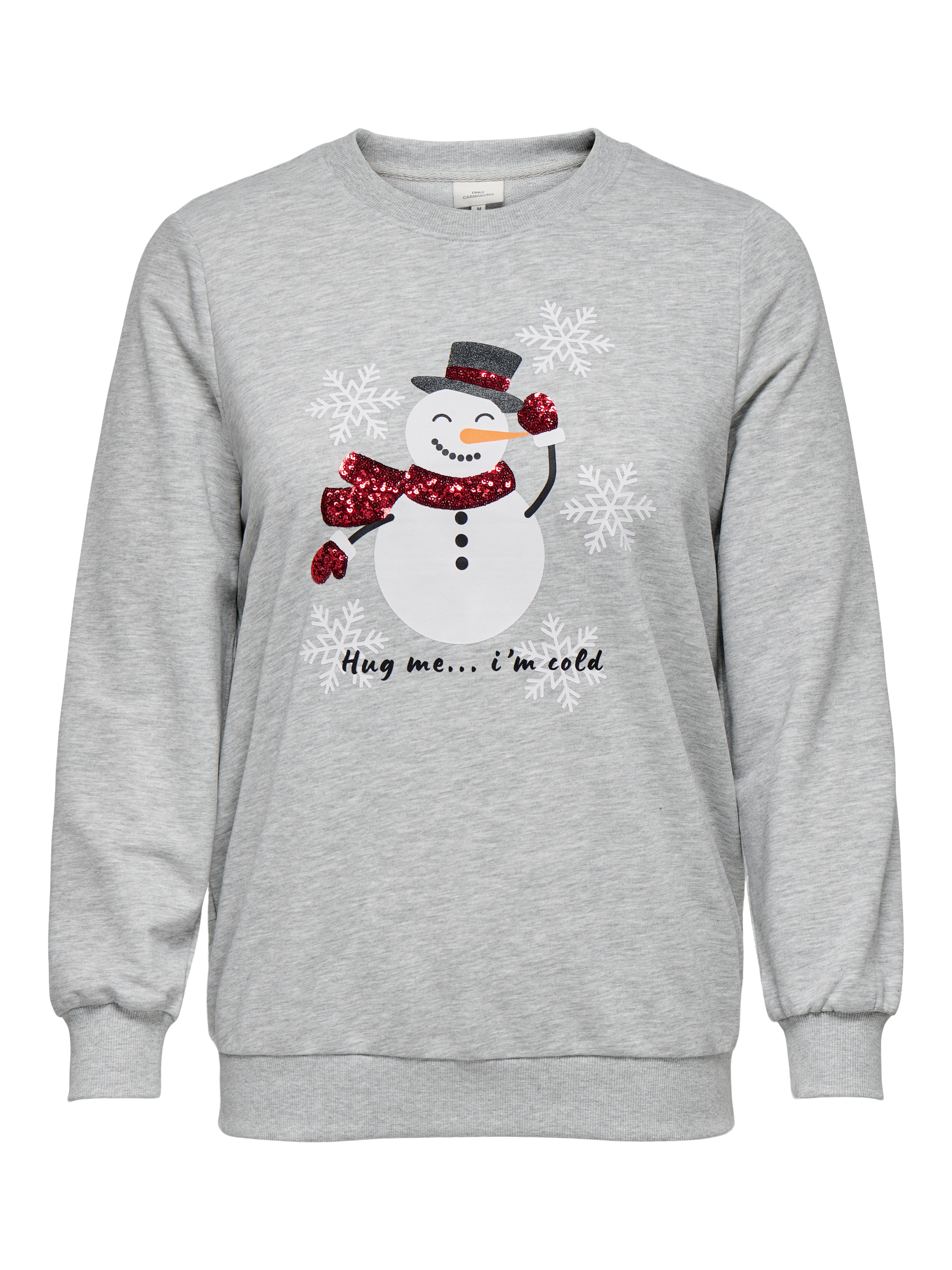 ONLY CARMAKOMA Sweatshirt CARXMAS SNOW LS günstig online kaufen