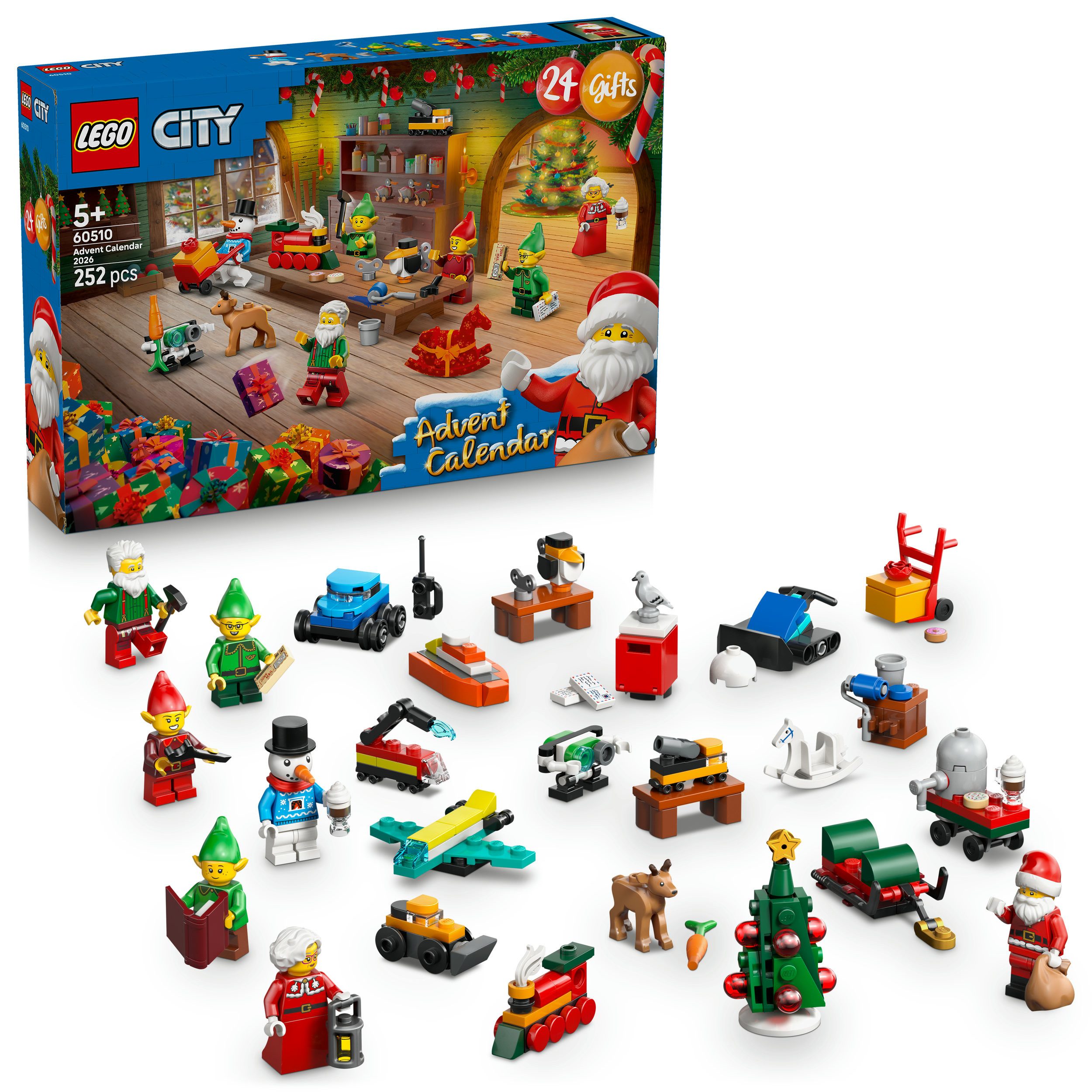 LEGO® Spielzeug-Adventskalender Adventskalender 2026 (60510), LEGO City (252-tlg), Made in Europe