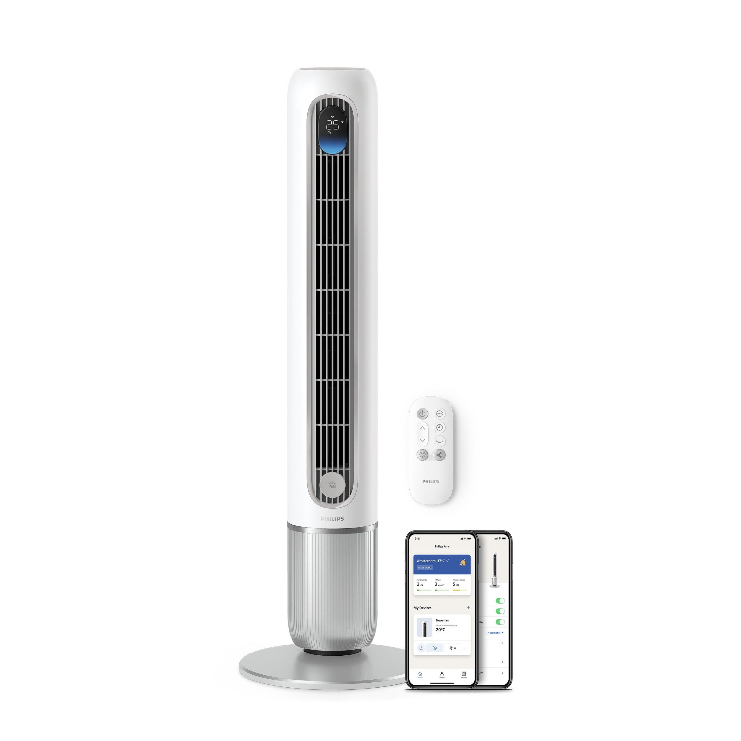 Turmventilator CX7550 Serie 7000 mit 12 Geschwindigkeiten u. Aromatherapie-Zusatz