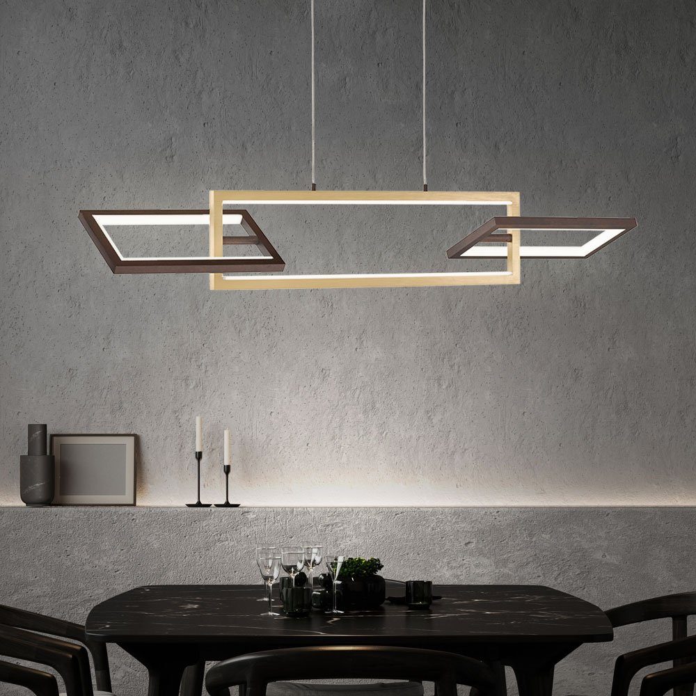 WOFI LED-Hängeleuchte, LED-Leuchtmittel fest verbaut, Warmweiß, Pendelleuchte dimmbar Esstisch Lampe LED Küchenlampe hängend