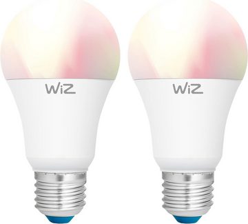 REV LED-Leuchtmittel WiZ, E27, 9W, 2.700K, WLAN, App-Steuerung, Alexa & Google-Assistant, 2er Set