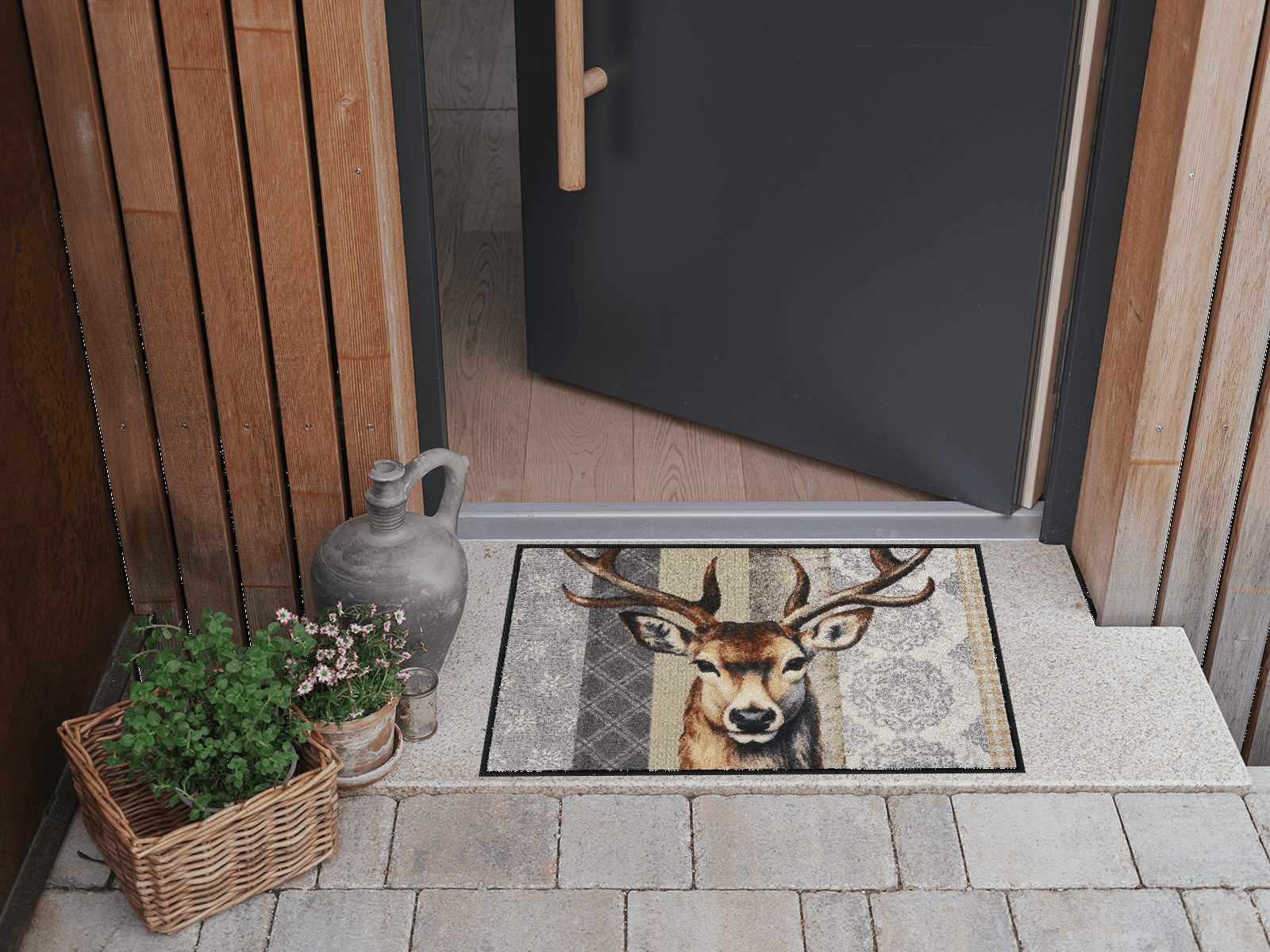 Salonloewe Fußmatte Fußmatte 50x75 Woodland King beige, Eingangsmatte norma günstig online kaufen