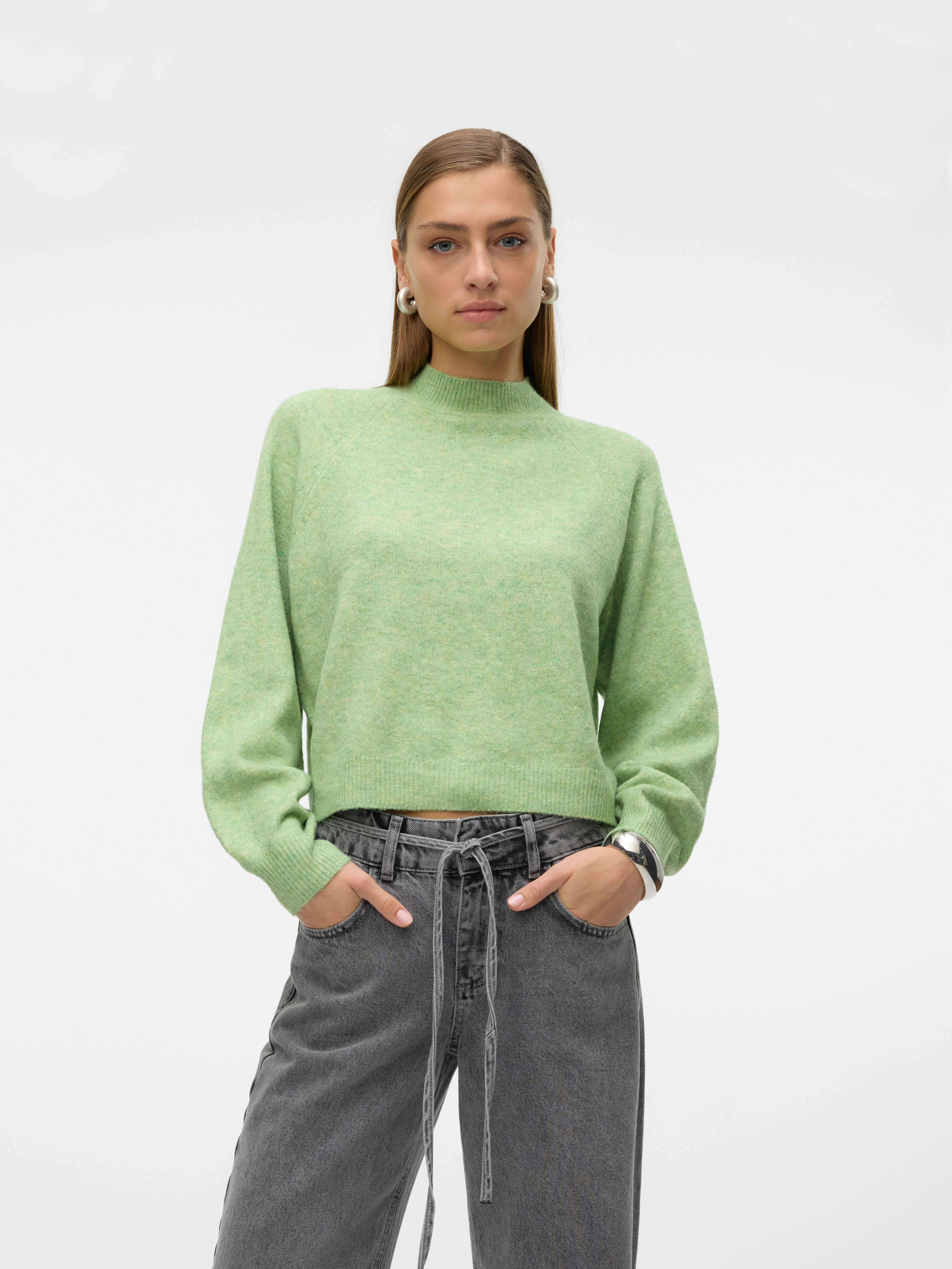 Vero Moda Strickpullover VMLEAF LS HIGH günstig online kaufen