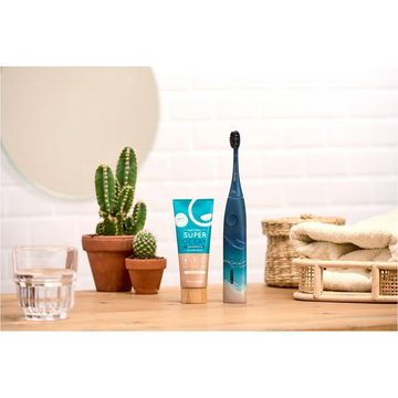 happybrush Schallzahnbürste ECO VIBE 3 Starterkit Ocean - Elektrische Zahnbürste - blau