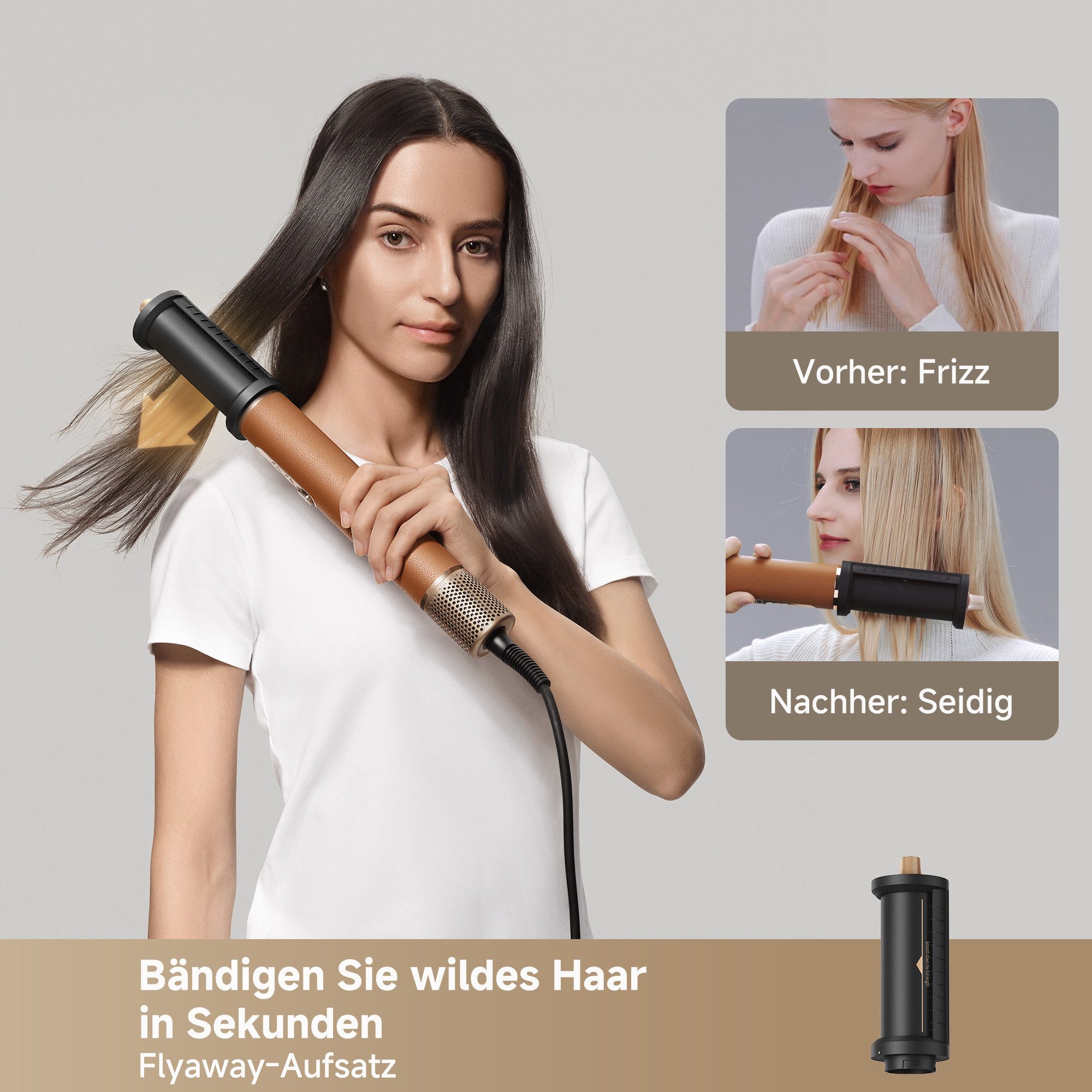 Dreame Multihaarstyler Airstyle Pro, 7 Aufsätze, 3 Temperatur- & Geschwindigkeitsstufen, leise mit 75 dB