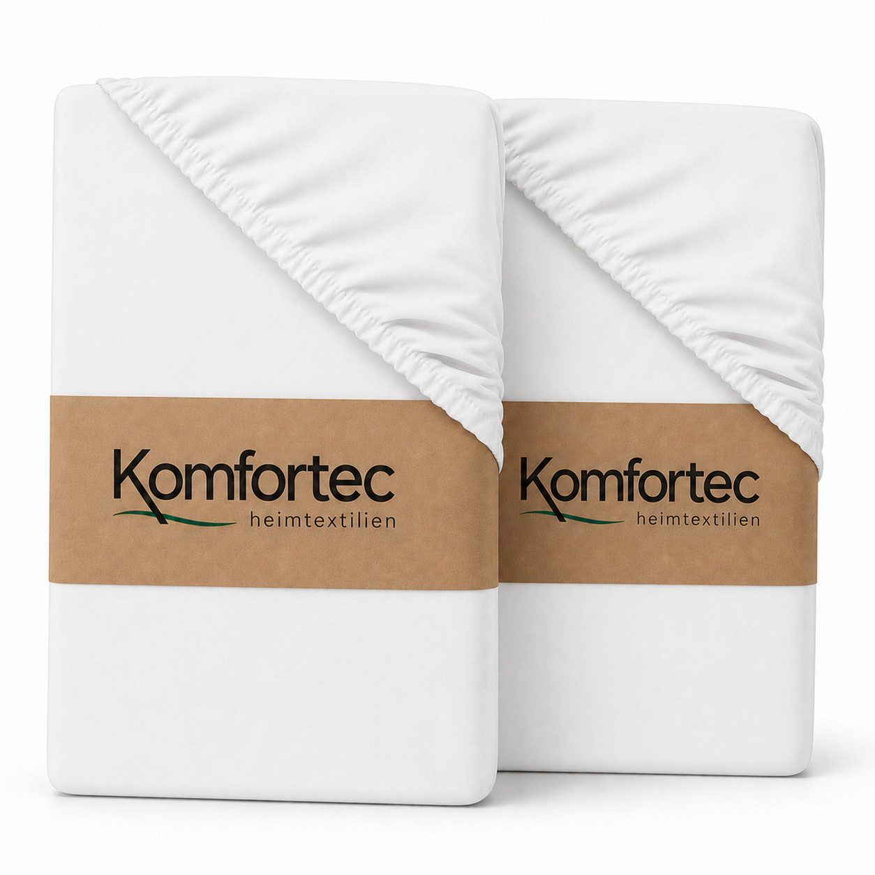 Komfortec Spannbettlaken Boxspringbett bis 15cm - 30cm Matratzenhöhe, Mikrofaser, Gummizug: Rundum, (2 Stück)