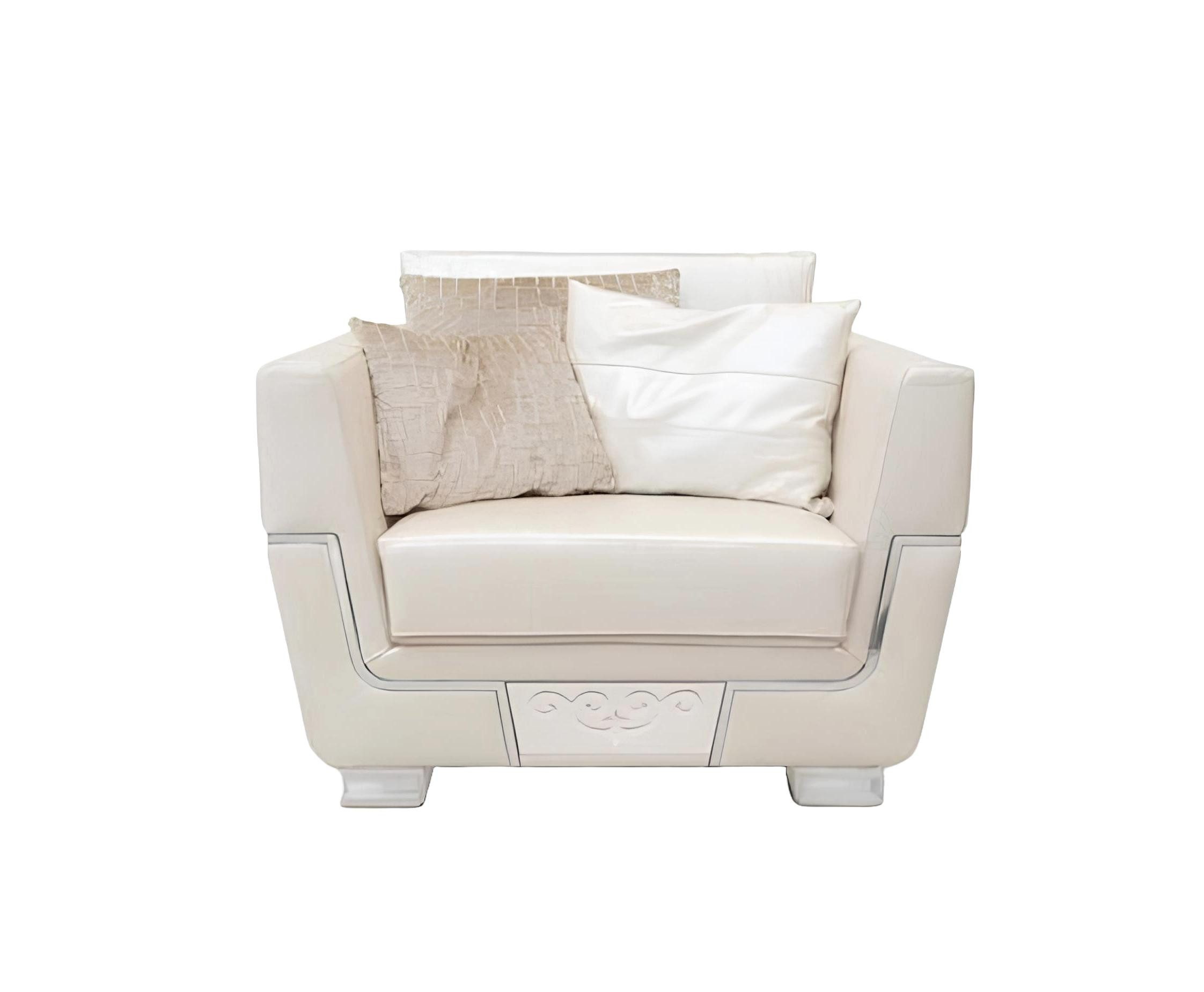 Xlmoebel Sessel Beiger Cocktailsessel aus Stoff im klassischen Ohrensessel-Design (Sessel), Hergestellt in Europa