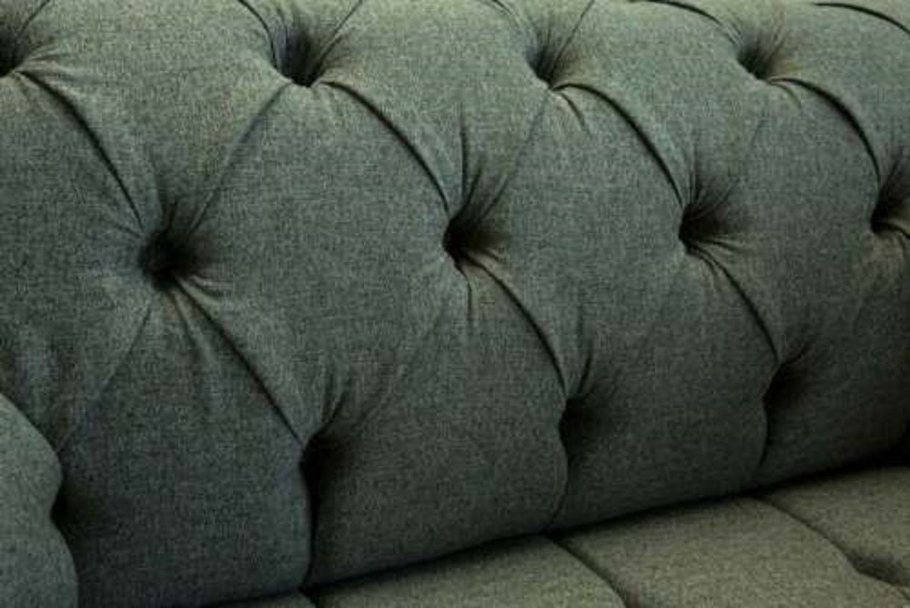 JVmoebel Sofa Polster Sofa Textil Design 2 Sitzer Chesterfield Luxus
