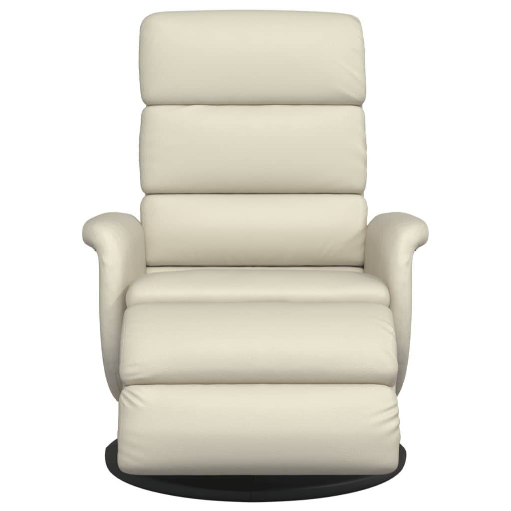 vidaXL Sessel Relaxsessel mit Fußteil Creme günstig online kaufen