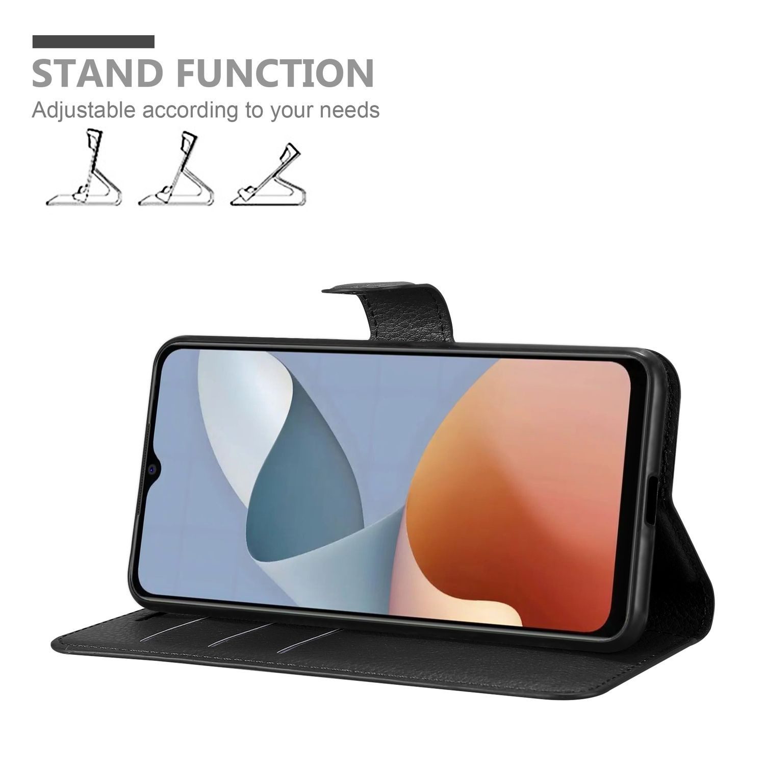 Cadorabo Handyhülle für ZTE Blade A54 Hülle ZTE Blade A54, Hülle Schutzhülle mit Standfunktion, Kartenfach und Magnetverschluss