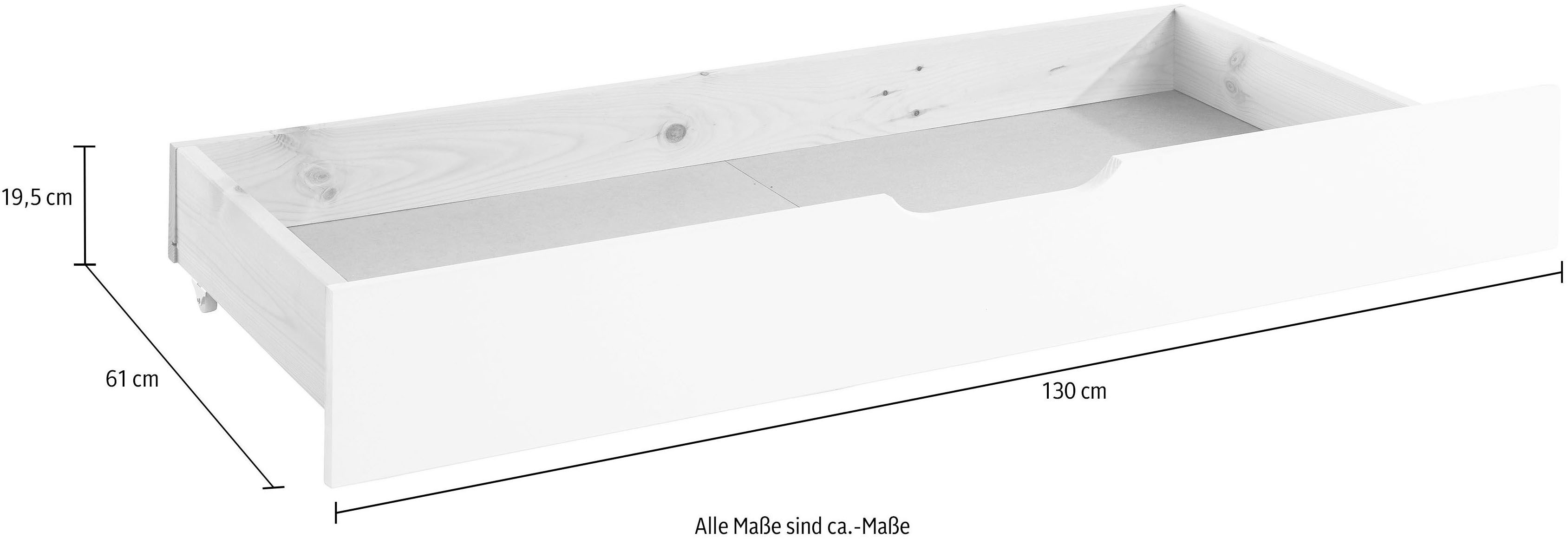 OTTO home Schubkasten "LOTTE " passend zum Kinderbett, zertifiziertes Massivholz