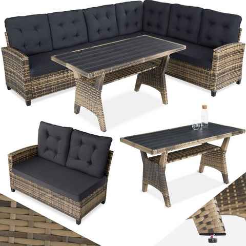 tectake Loungeset Catania, (Set, 3-tlg)