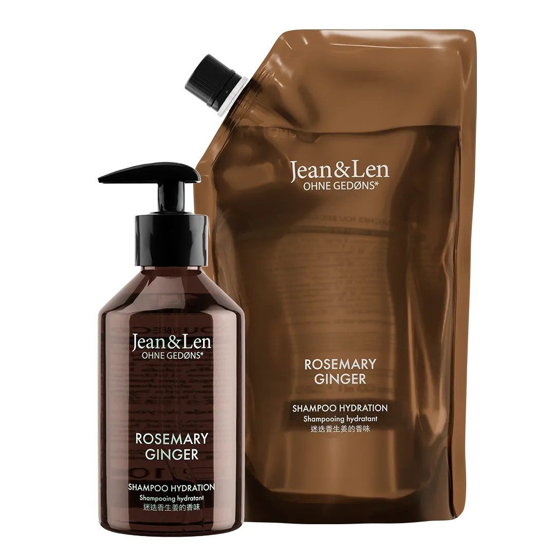 Jean & Len ohne Gedons* Haarshampoo Feuchtigkeit Shampoo Rosemary & Ginger / Refill
