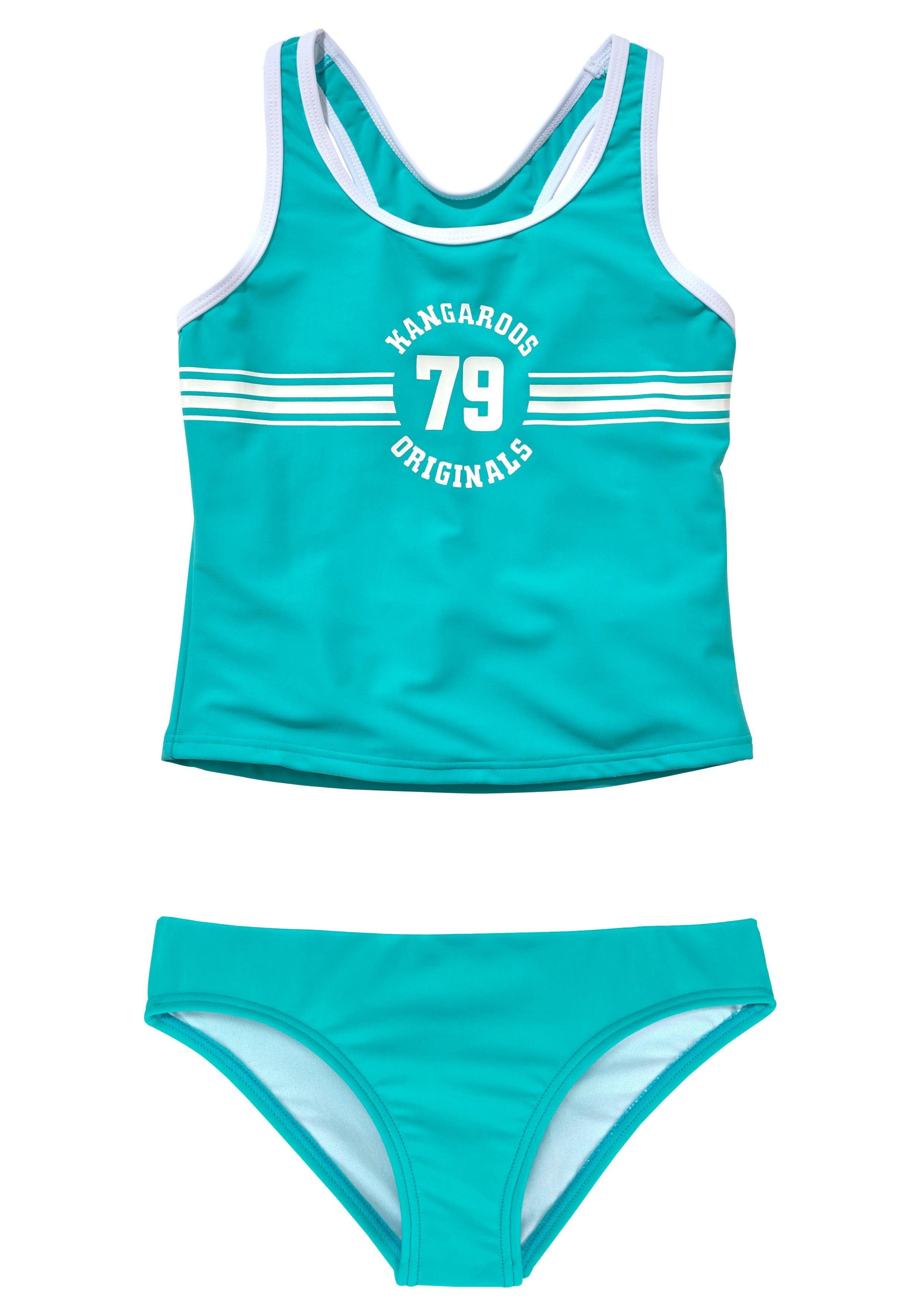 KangaROOS Tankini Sporty mit sportlichem Frontdruck