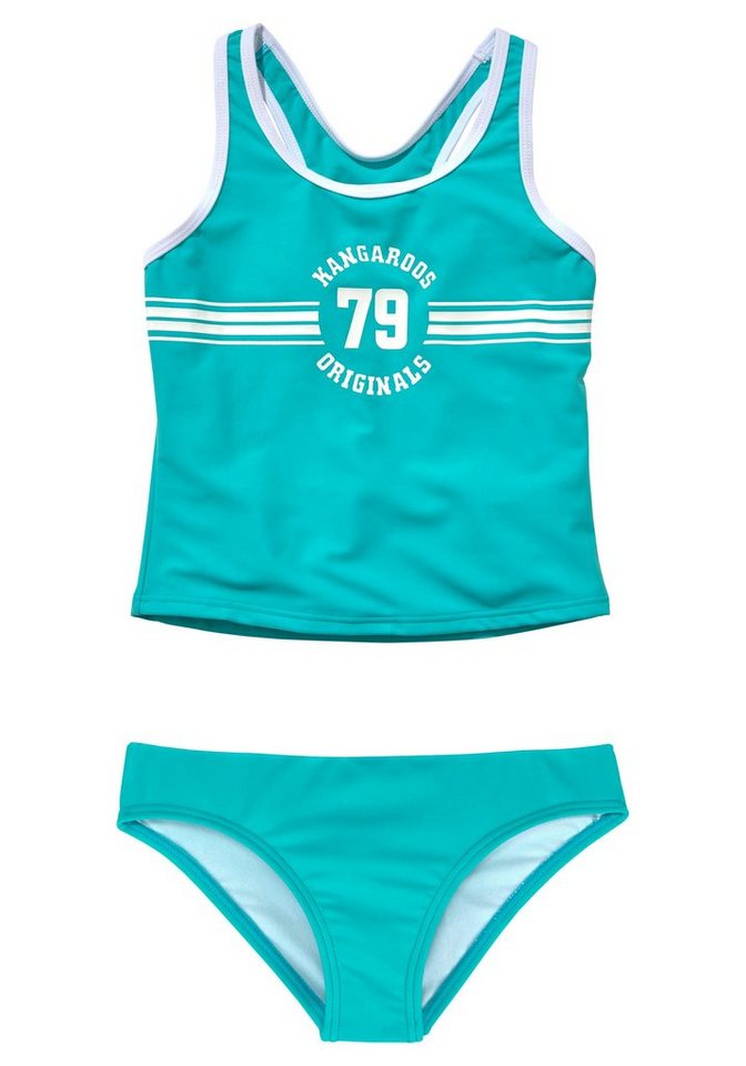 KangaROOS Tankini Sporty mit sportlichem Frontdruck