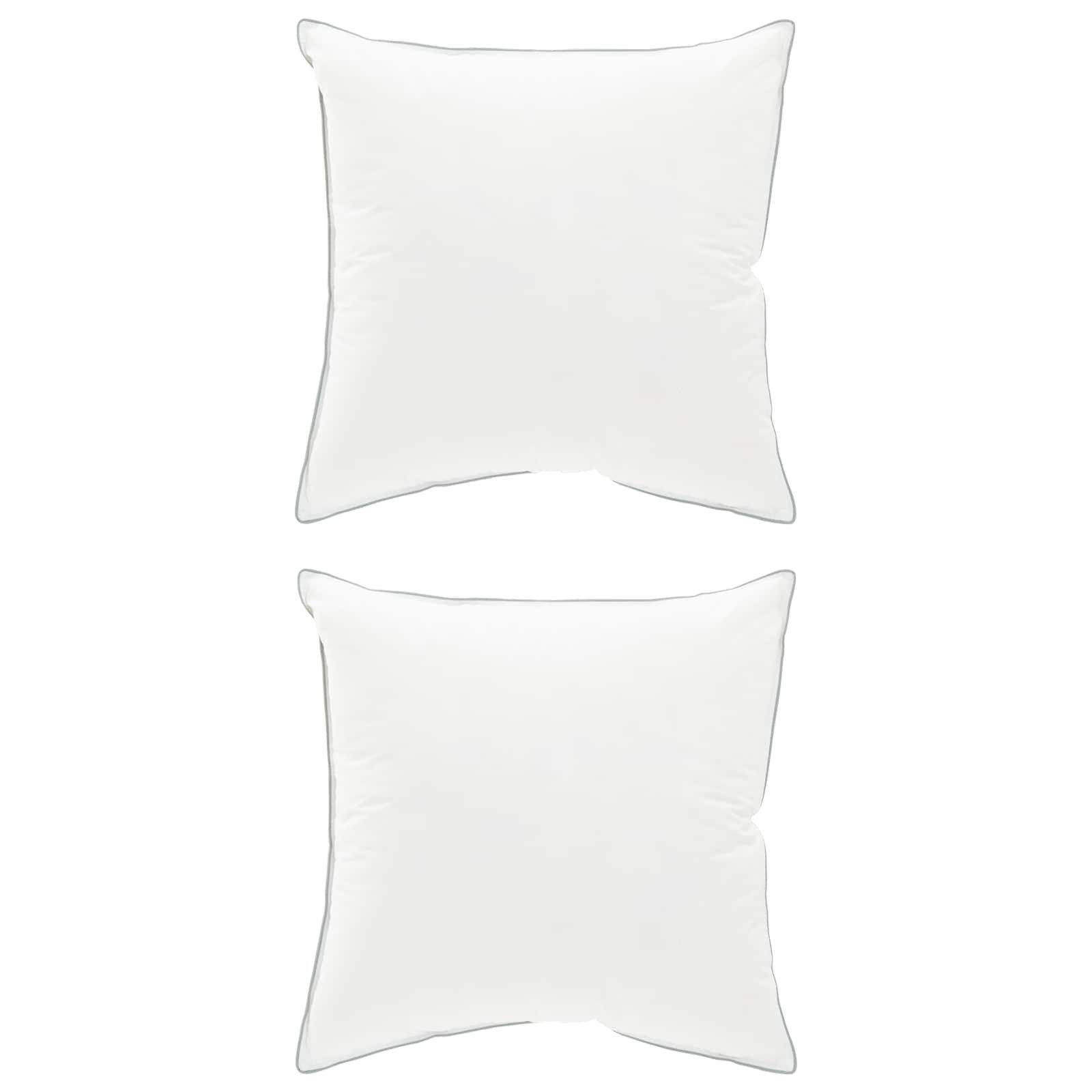 vidaXL Kopfkissen Kopfkissen 2 Stk. 80 x 80 cm Australische Wolle Weiß, Bezug: Wolle