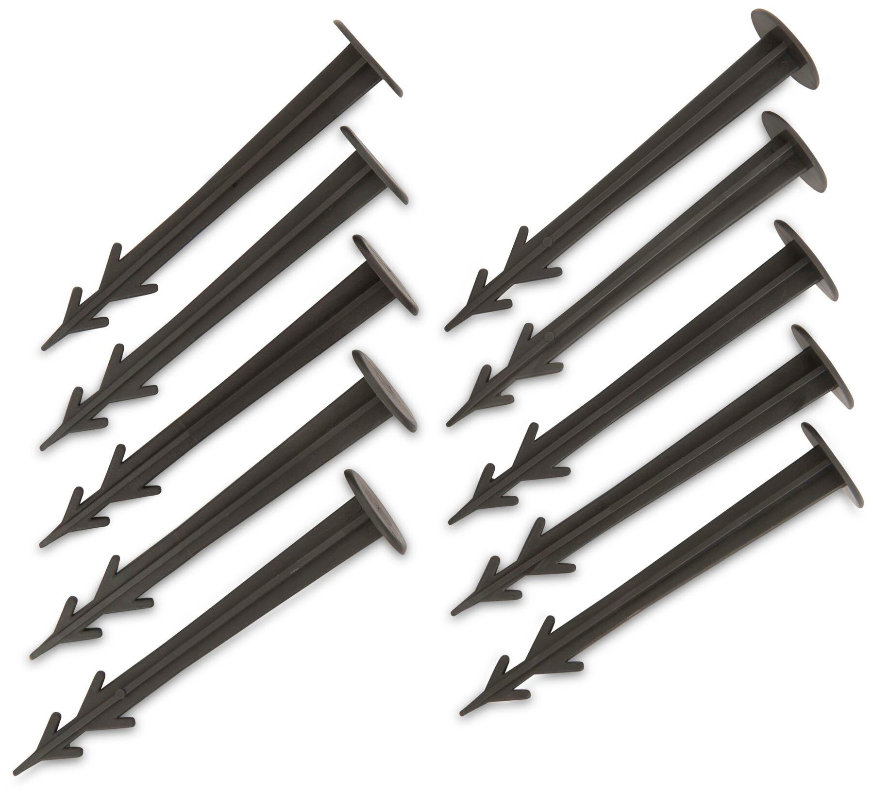 Windhager Schutznetz, BxL: 4x10 m, Laubschutznetz inkl. 20 Halterungen