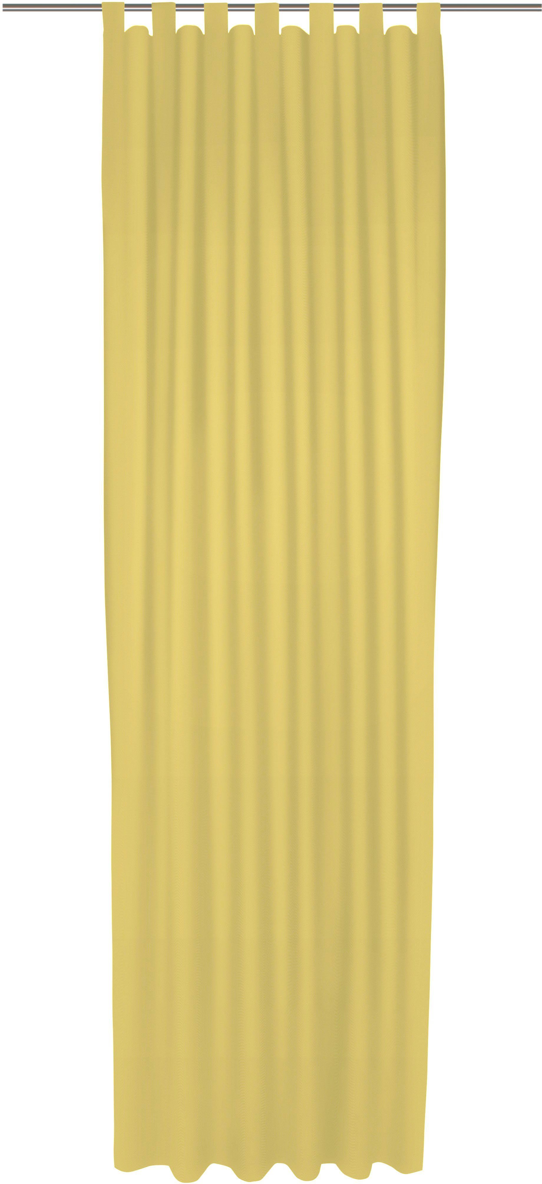Uni Vorhang (1 gelb Maß nach Collection, St), blickdicht, Wirth, Schlaufen