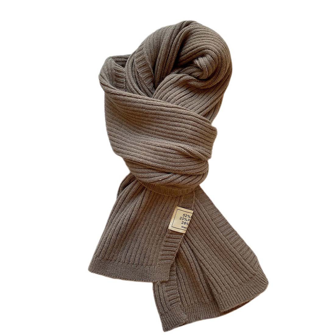 FIDDY Halstuch Einfarbiger Schal für Damen, einfacher warmer Halsschal, (1-St)