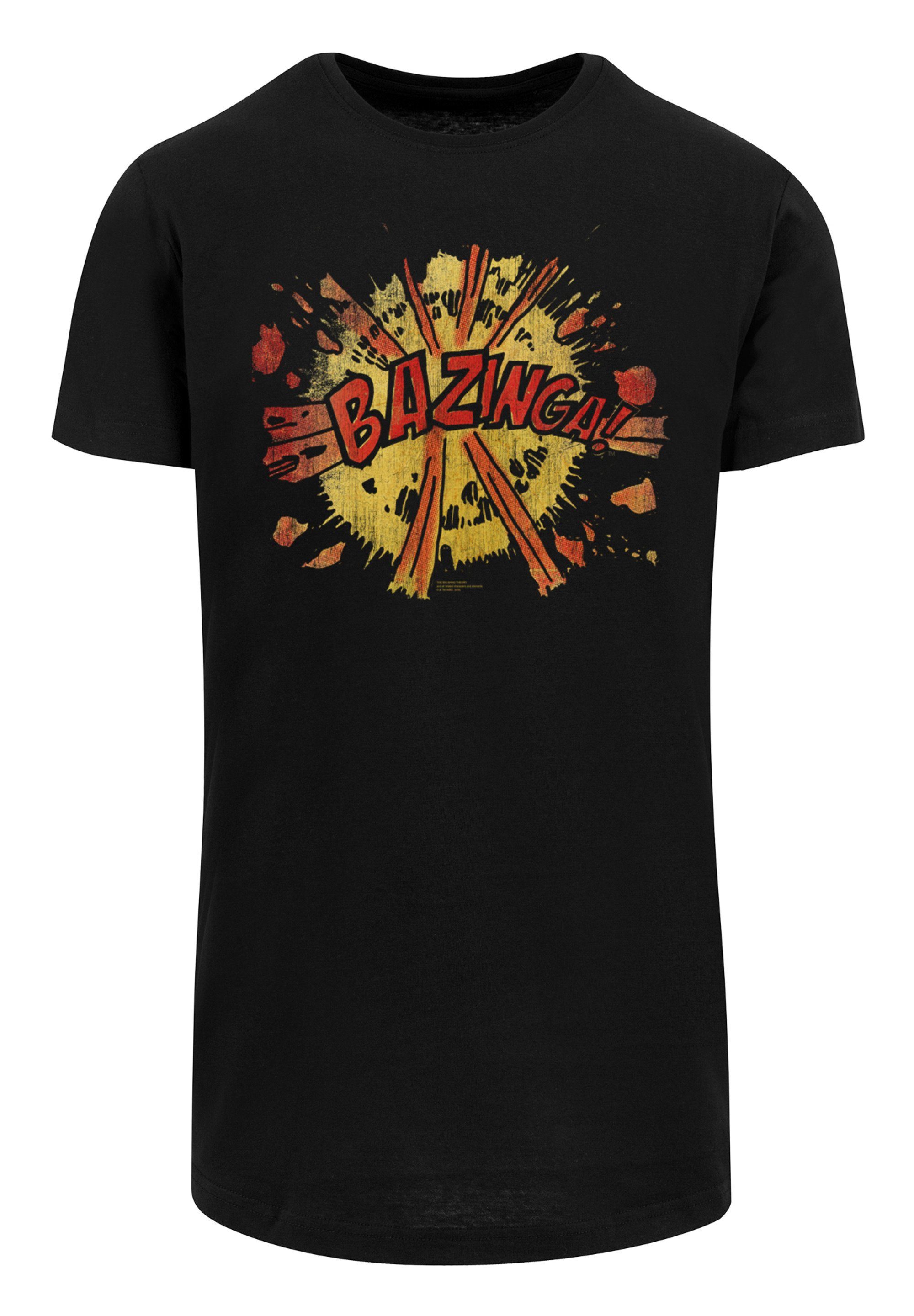 Theory 'Big Explosion' T-Shirt Print F4NT4STIC Serie TV Bazinga Bang Cut Long T-Shirt
