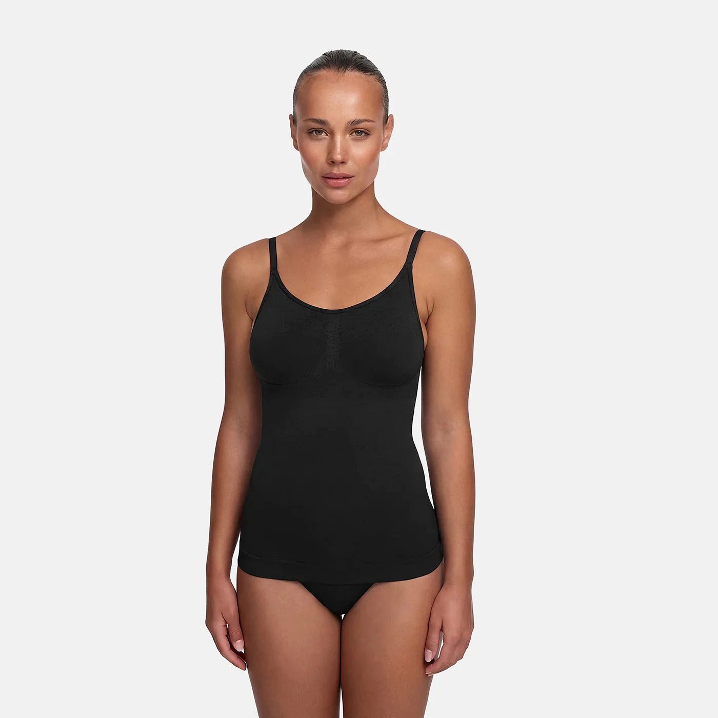 cfab (creamy fabrics) Shapingtop Shaping Cami-Schwarz-2XL (1-tlg)