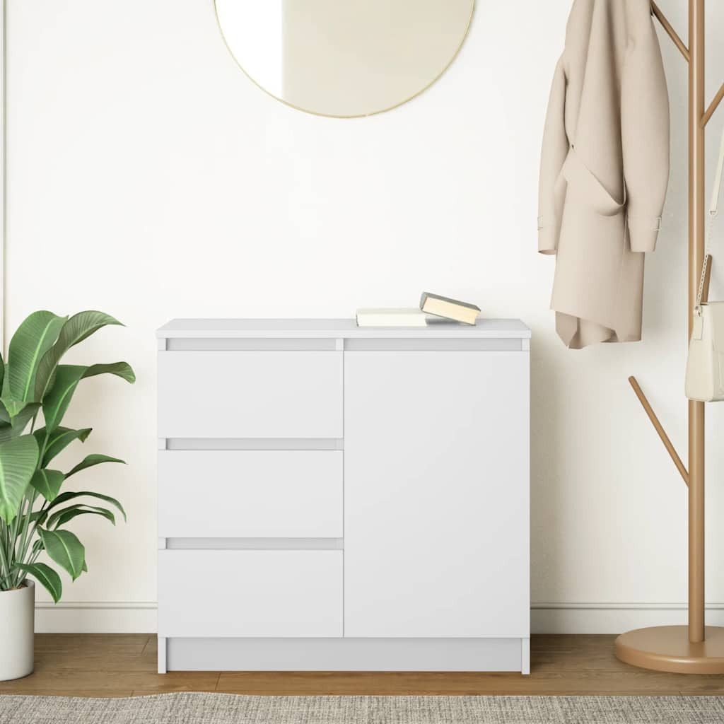 vidaXL Sideboard Sideboard mit Schublade Weiß günstig online kaufen