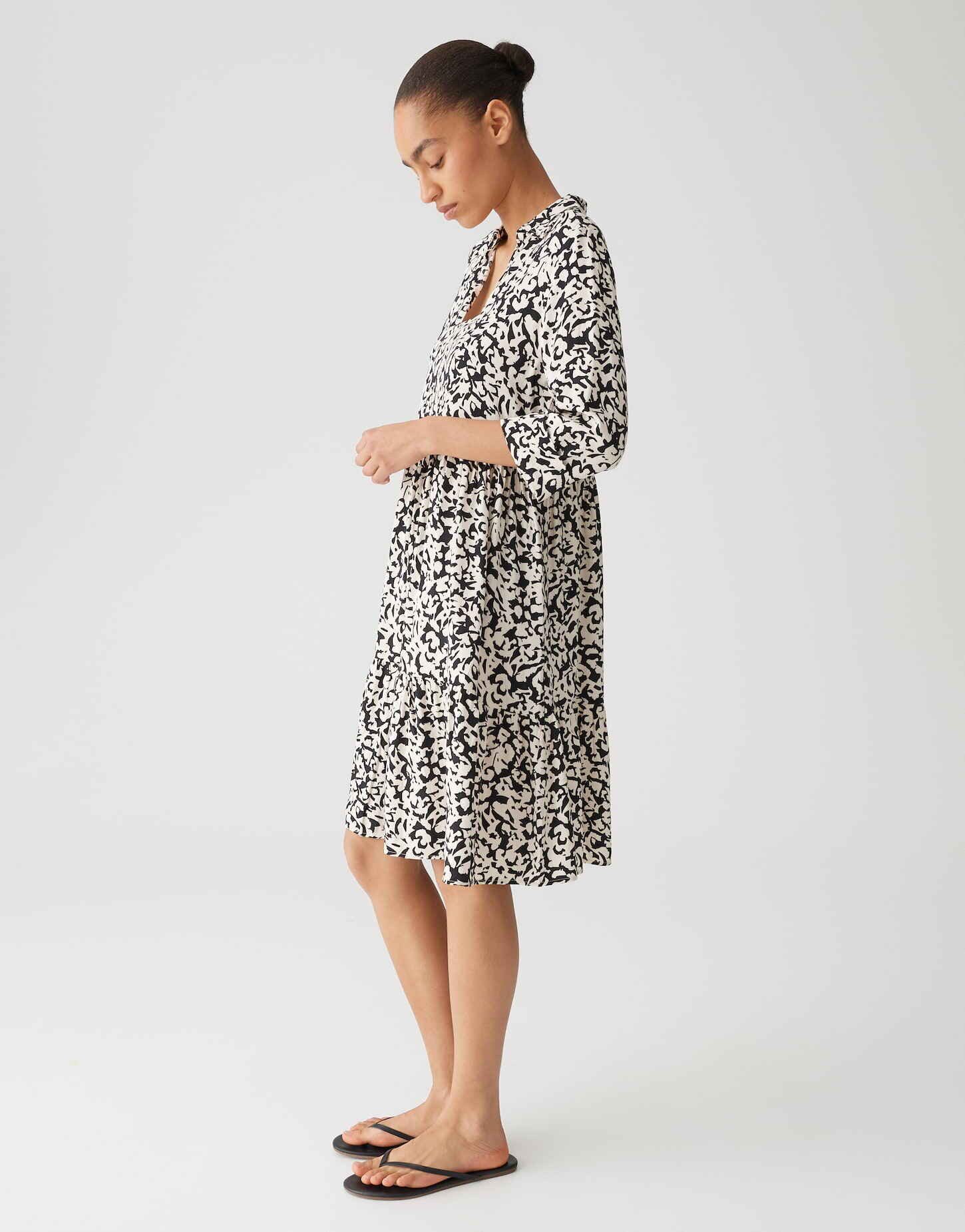 OPUS Minikleid WALARI Regular mit femininen Volantstufen