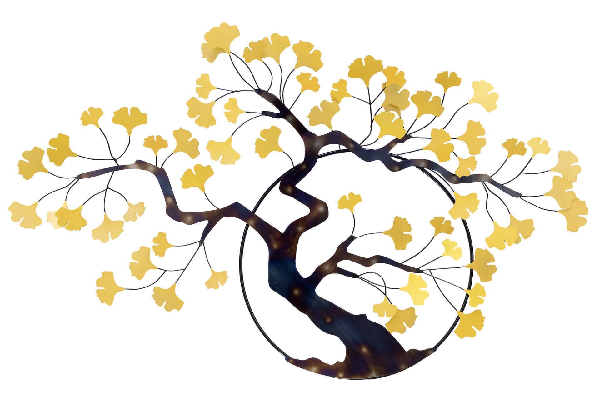 Wanddekoobjekt Ginkgotraum 107x63x4 cm