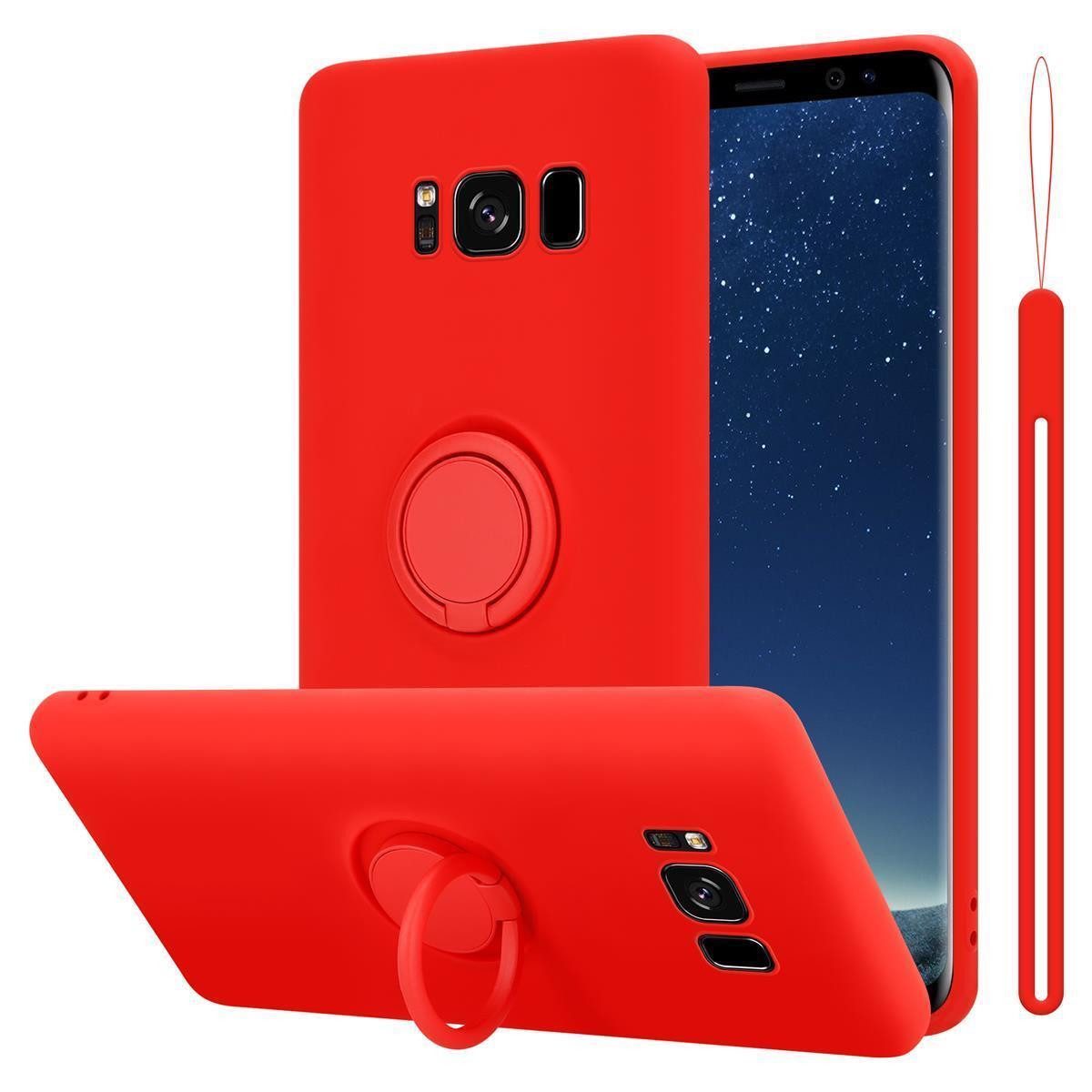 Cadorabo Handyhülle für Samsung Galaxy S8 Hülle Samsung Galaxy S8, Robustes Hard Case - Handy Schutzhülle - Hülle - Back Cover Bumper