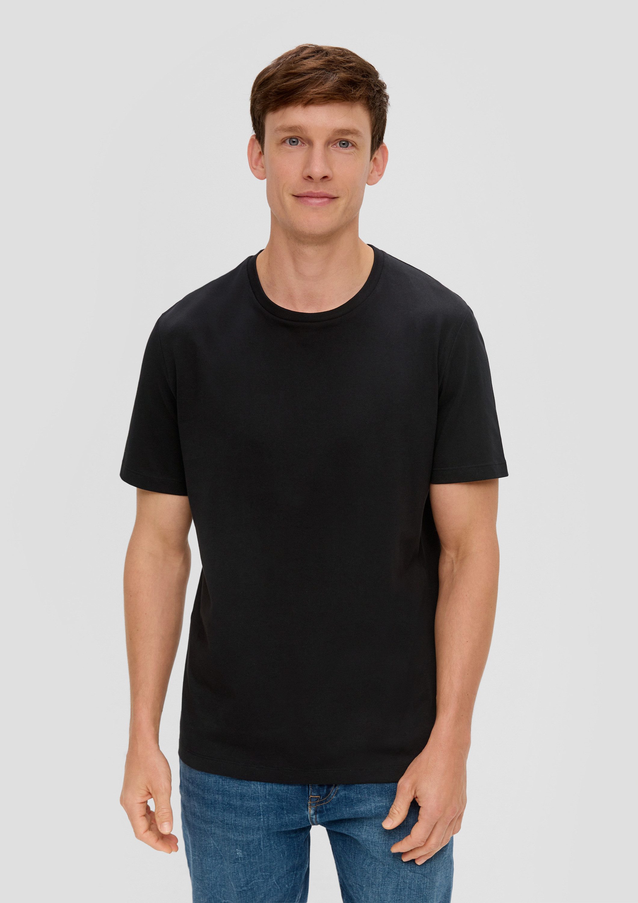 s.Oliver Kurzarmshirt T-Shirt Basic-T-Shirt aus Baumwolle im 2er-Pack günstig online kaufen