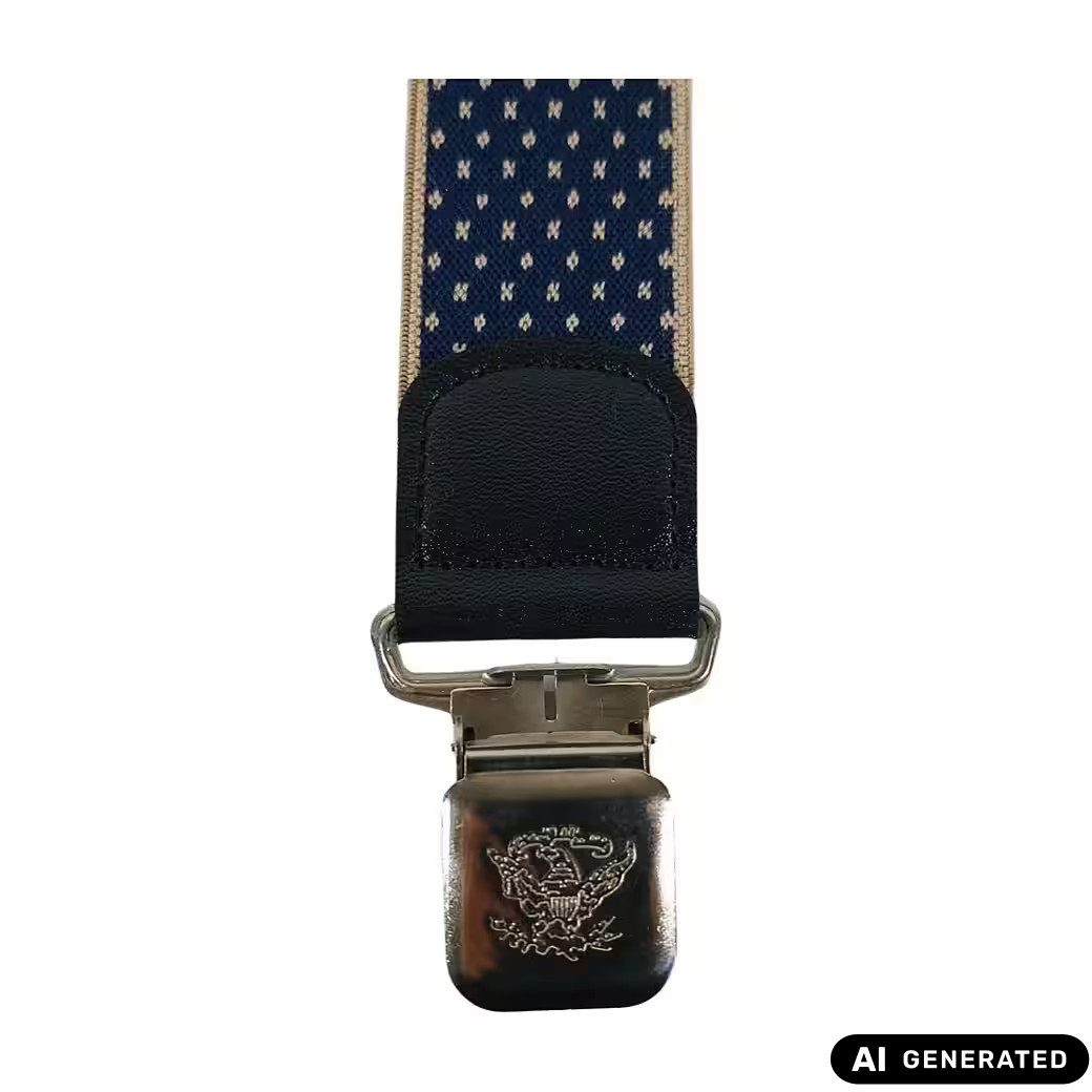 Ware aus aller Welt Hosenträger im Retro-Stil starke Y Hosenträger 40 mm breit mit starke Krallenclips (1-St)