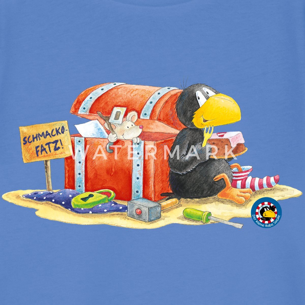 Spreadshirt T-Shirt Der kleine Rabe Socke Schmackofatz Kinder Basic T-Shirt (1-tlg)