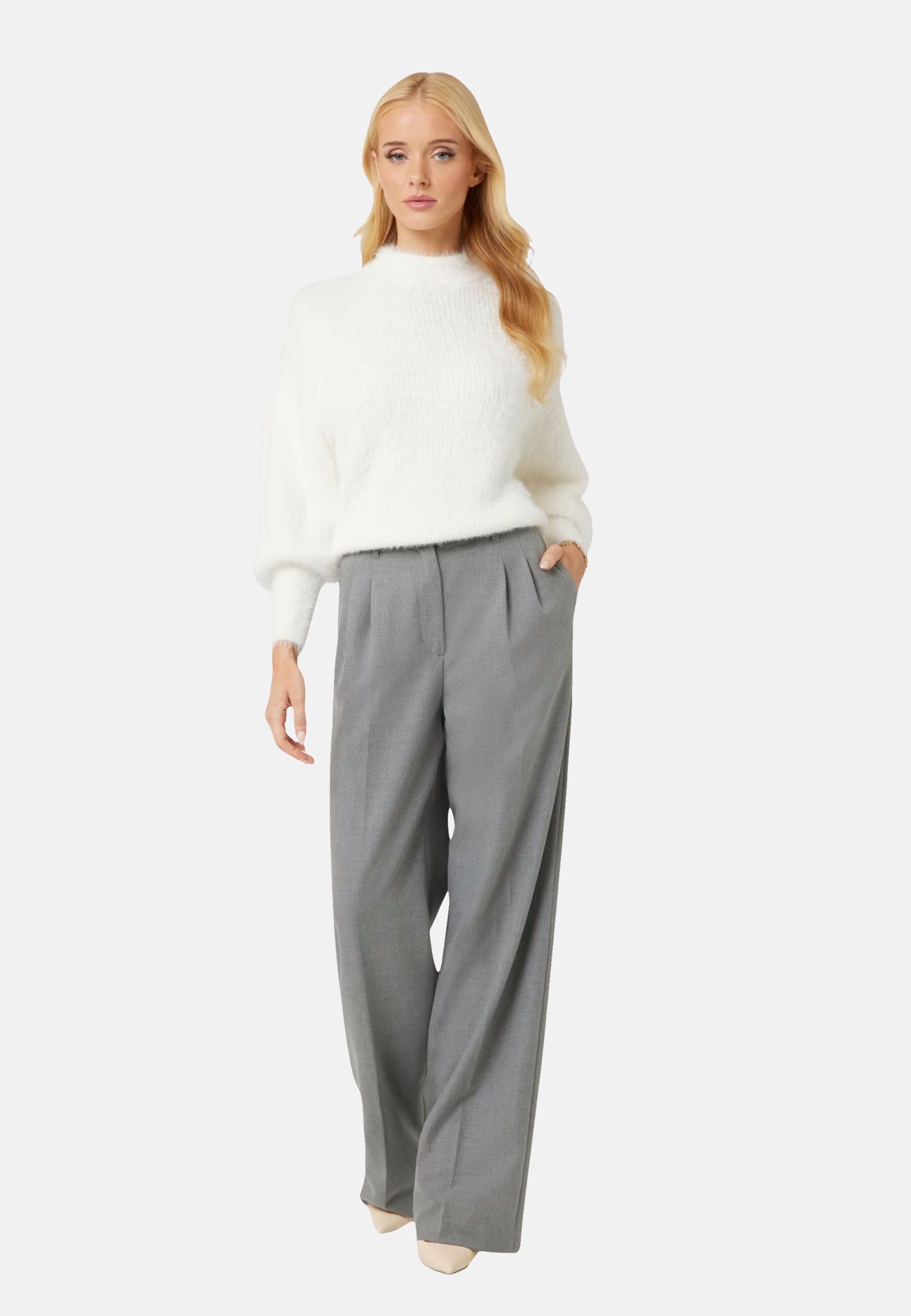 Guess Strickpullover Pullover KEYLA Strickpullover R-Neck (1-tlg)