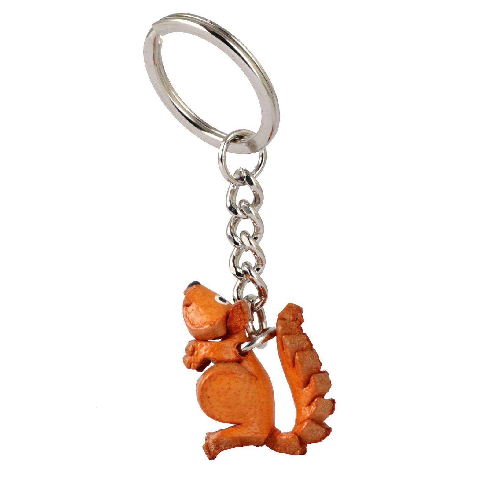 Kinder Accessoires Monkimau Schlüsselanhänger Kleiner Eichhörnchen Schlüsselanhänger Leder Tier (Packung)