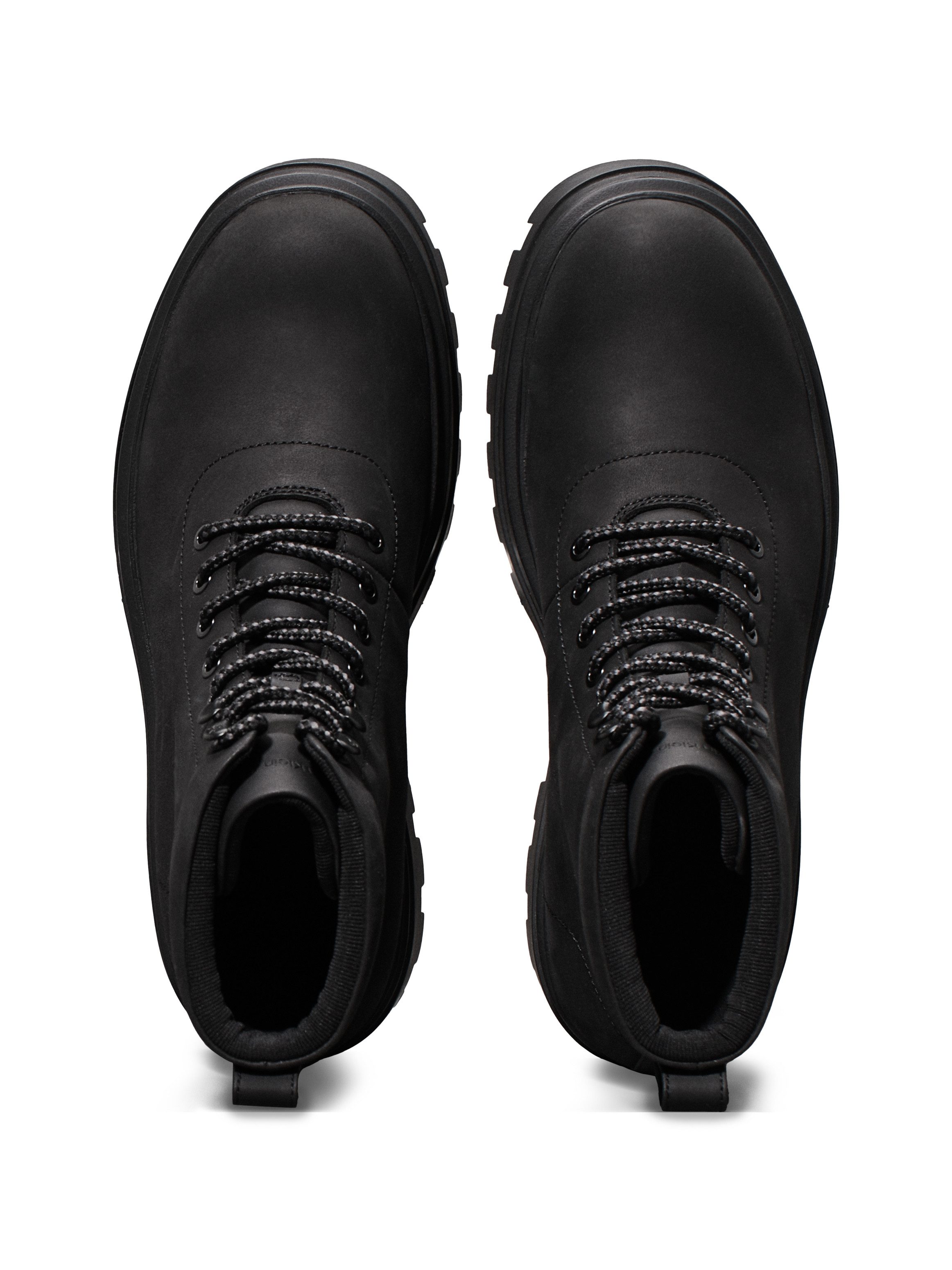 Calvin Klein Jeans LUGGED BOOT LACEUP REBELLIOUS Schnürboots, Schnürstiefelette, Plateauboots, Profilsohle, mit Anziehlasche