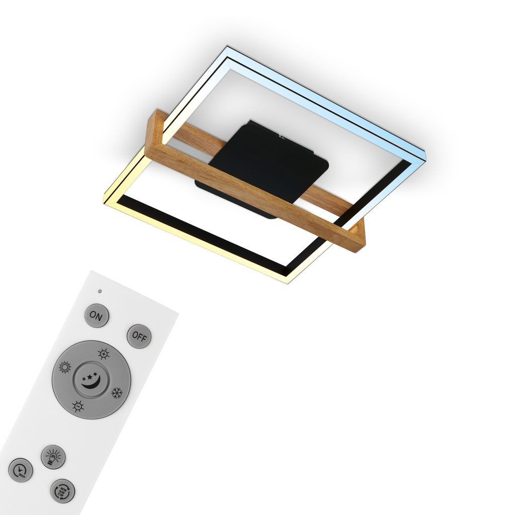 Briloner Leuchten LED Deckenleuchte 3768015, Dimmfunktion, LED fest integriert, 2700K - Extra-Warmweiß