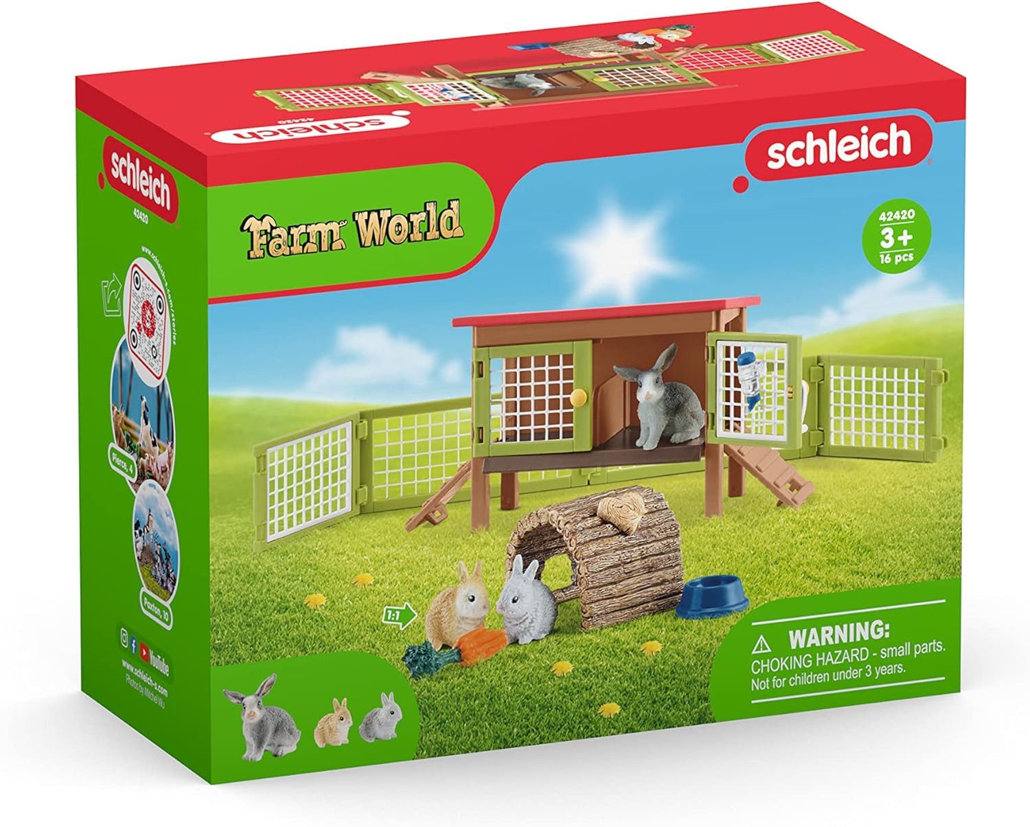 Schleich® Spielwelt Schleich Farm World 42420 Kaninchenstall