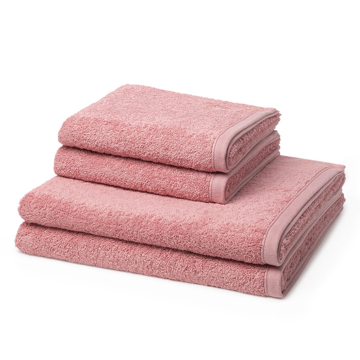 ROSS Handtuch Set Vita, Walkfrottee (Spar-Set, 4-St), 2 X Handtuch 2 X Duschtuch im Set - Baumwolle - Saugstark