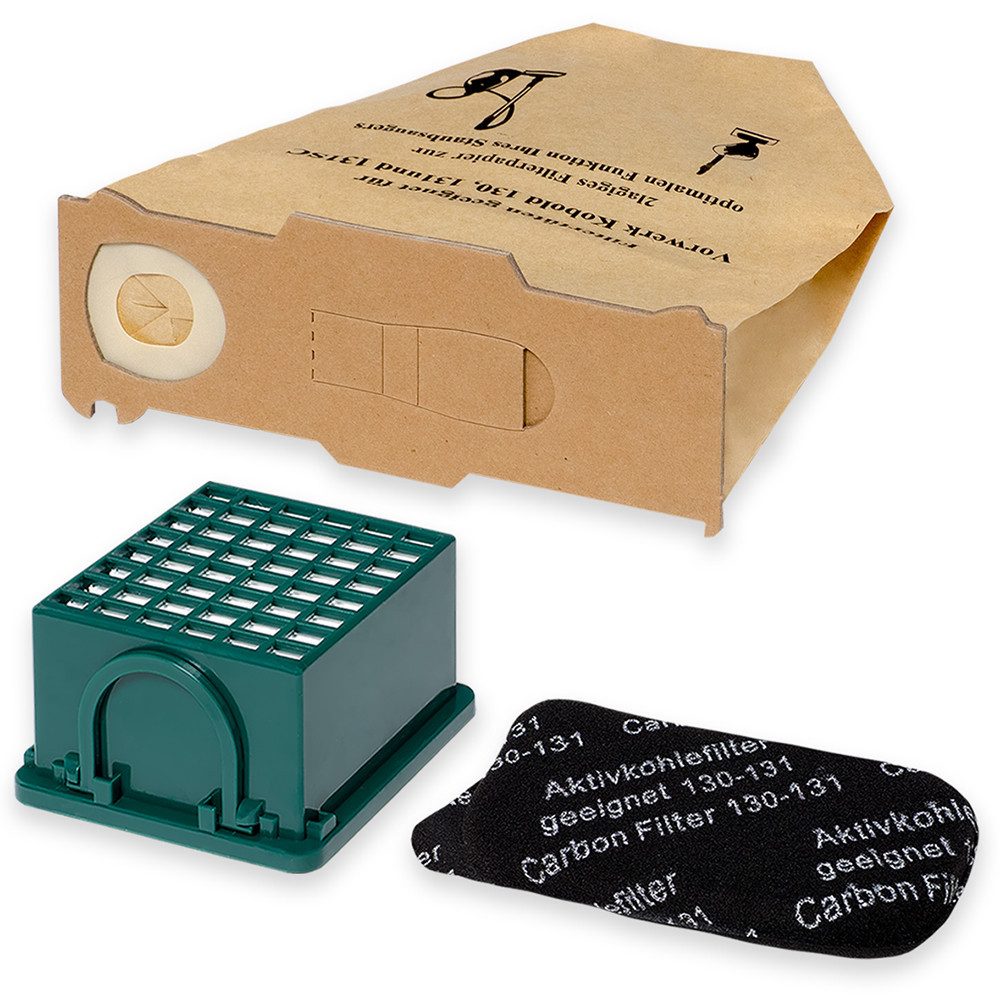 PRIMEBAG Staubsaugerbeutel 10 Staubsaugerbeutel für Vorwerk Kobold VK130 VK131 kompatibel 1 Hepa
