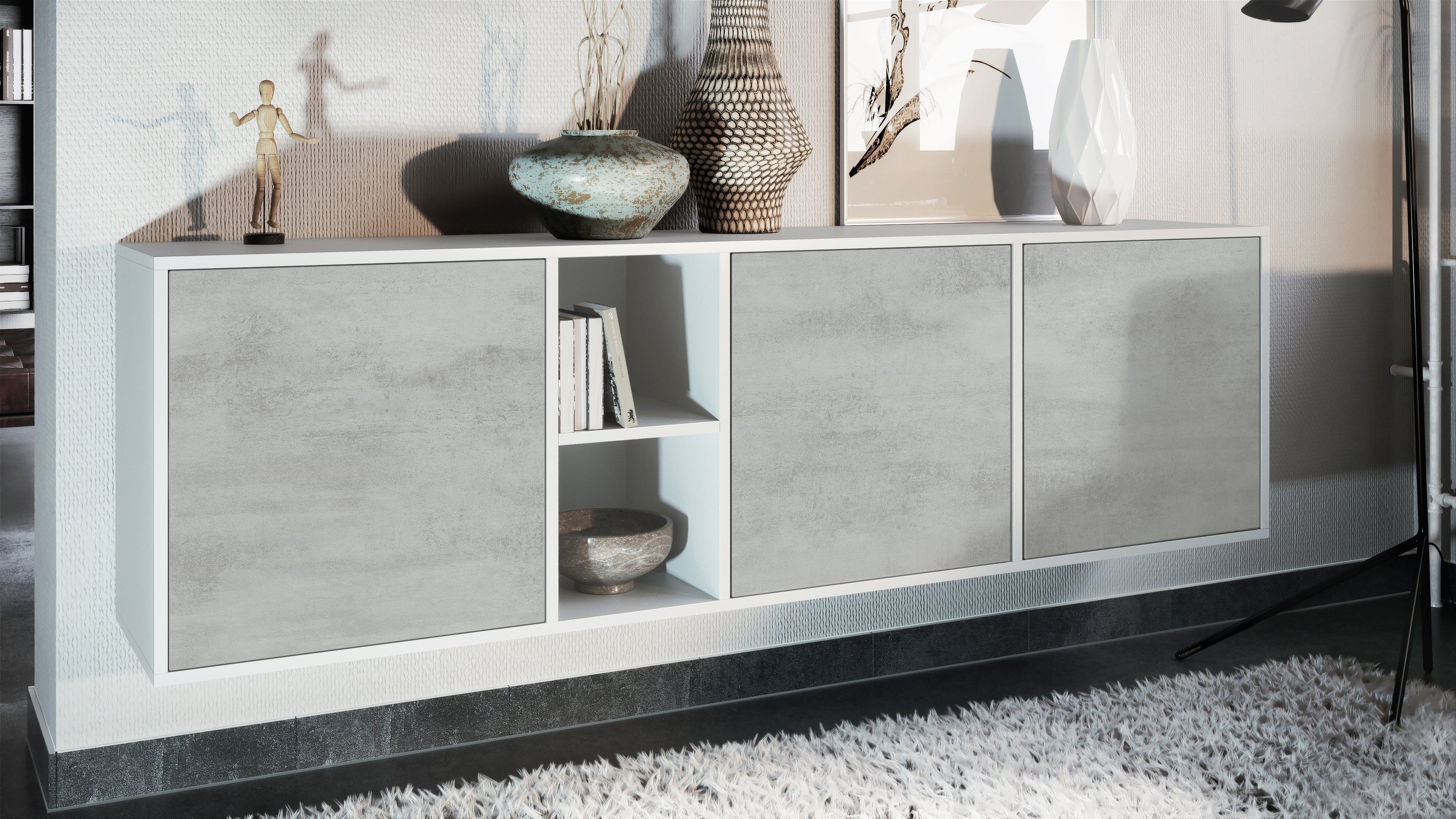 Vladon Sideboard Cuba (Kommode, mit 3 günstig online kaufen