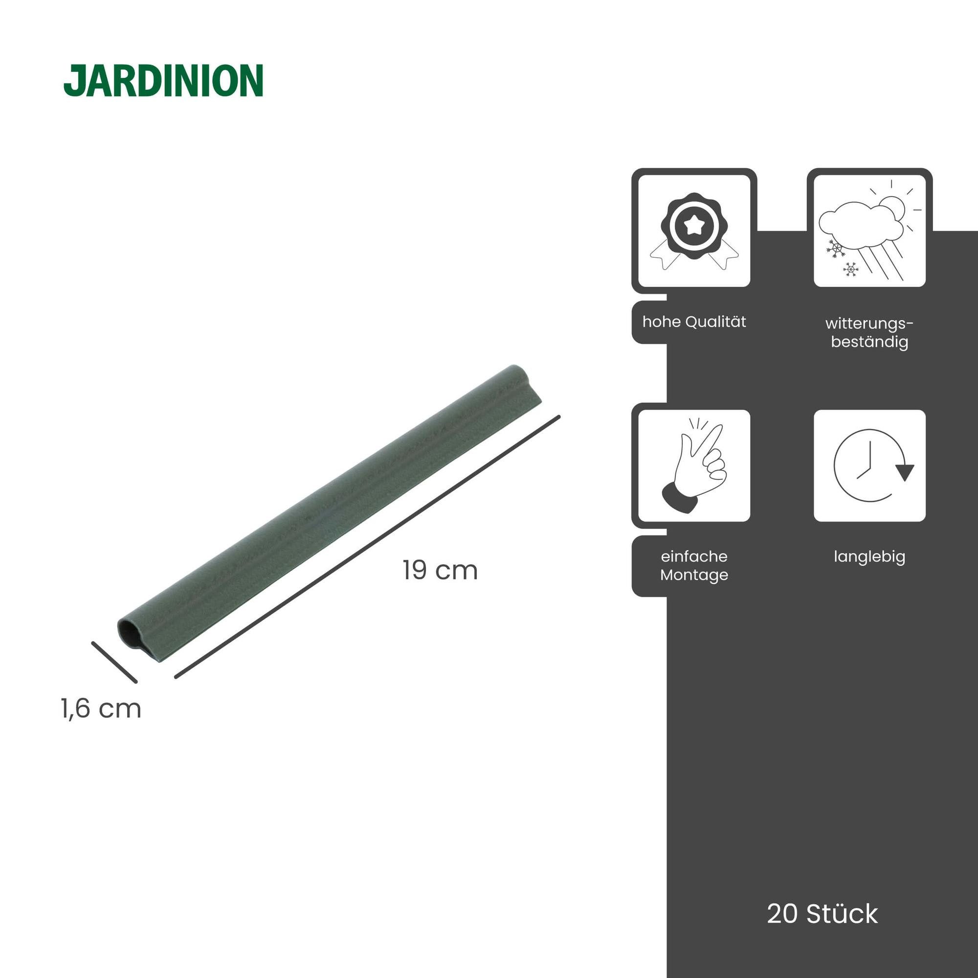 Jardinion Sichtschutzstreifen, (Befestigungsclips, Klemmschienen für Sichts günstig online kaufen