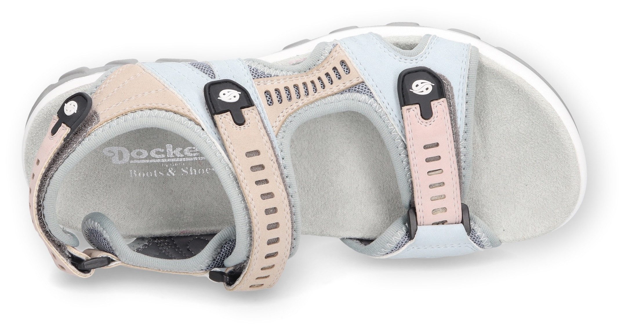 Dockers by Gerli Sandale Trekking Sandale, Sommerschuh mit Klettverschluss