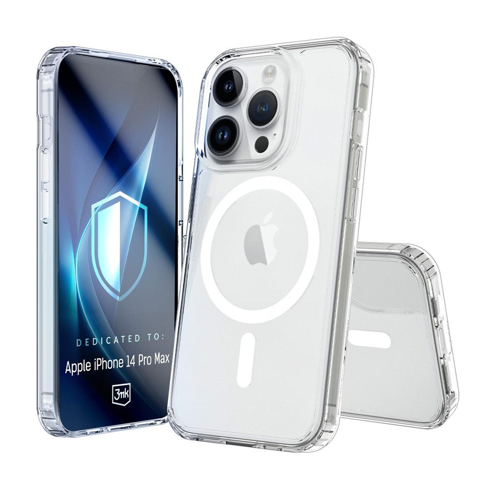 3MK Smartphone-Hülle Magnet Handyhülle Schutzhülle, MagSafe, Military Grade, verstärkte Ecken