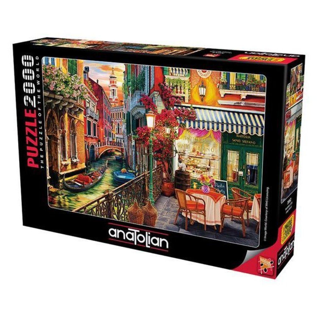 ANATOLIAN Puzzle ANATOLISCHES Puzzle Kaffee in Venedig 2000 Teile, Puzzleteile