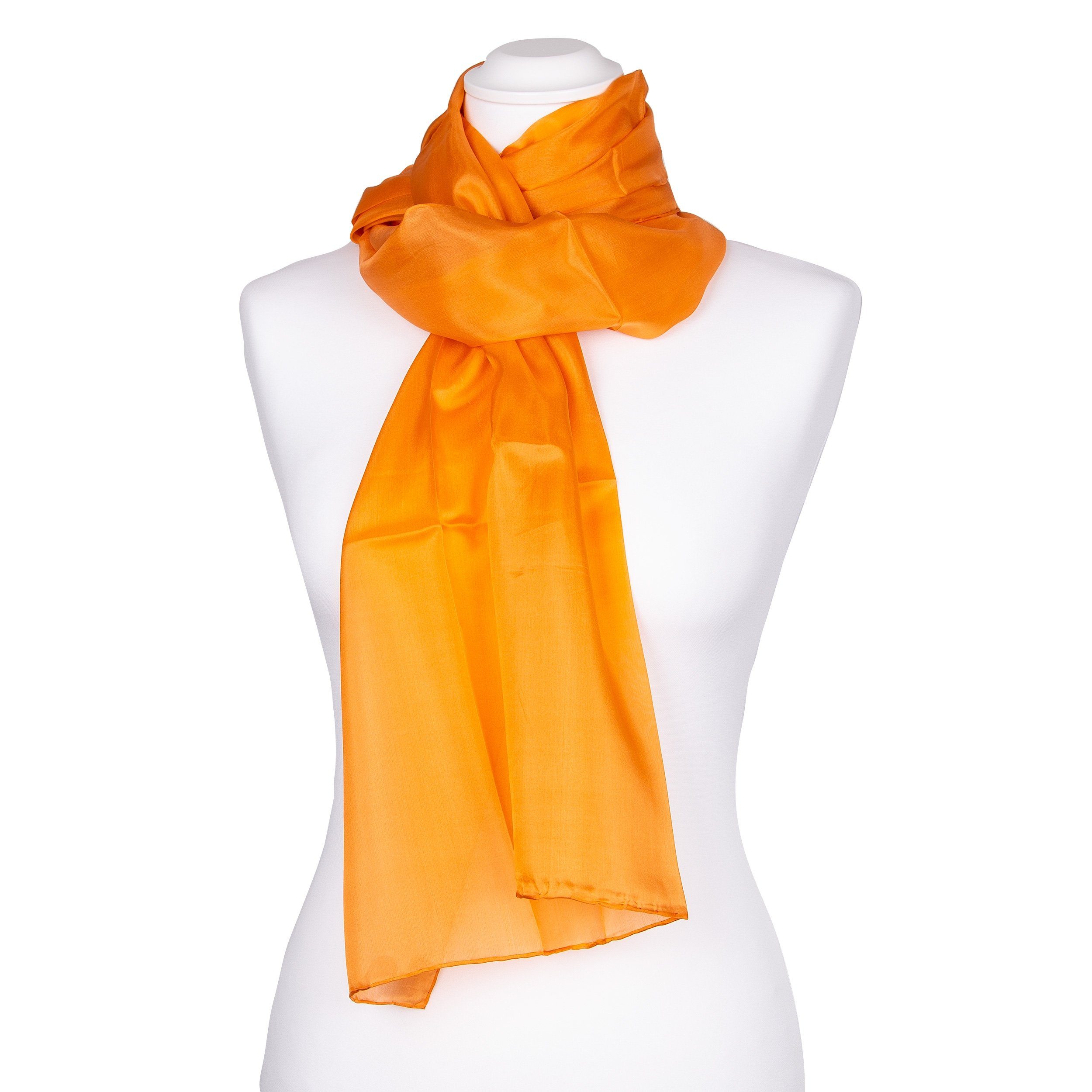 Seidenschal Seidenschal Halstuch Schal Orange