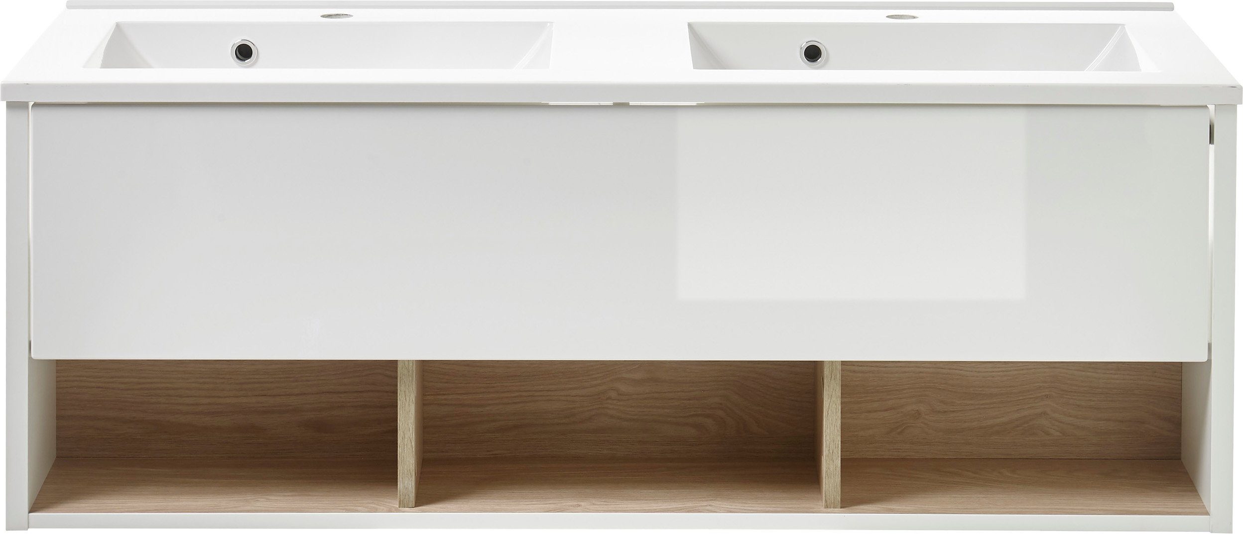 Home affaire Waschtisch Studio Line, Waschtisch inkl. Waschbecken, modernes Design, in zwei Farben verfügbar, ausreichend Stauraum