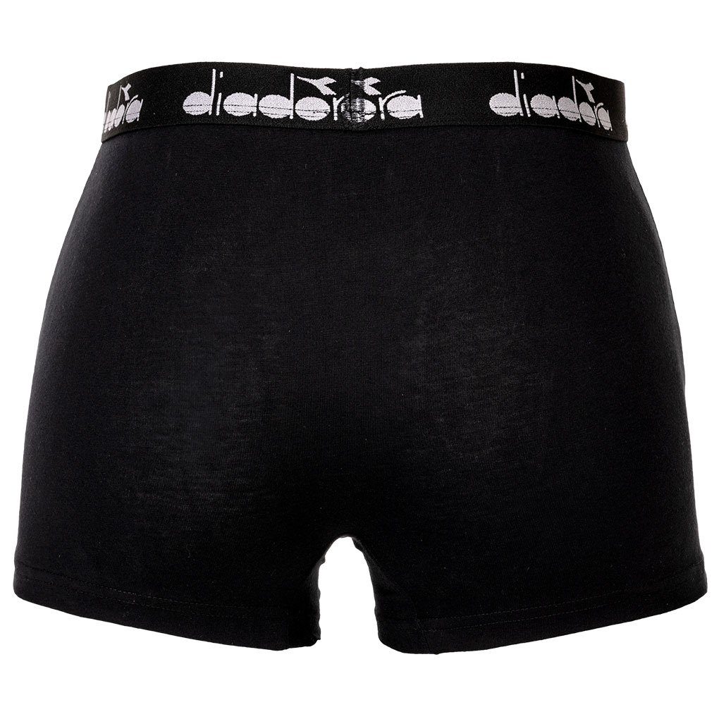 Shorts, Boxer Herren Diadora Pack Grau/Blau/Schwarz Boxers, Logo 3er Boxer -